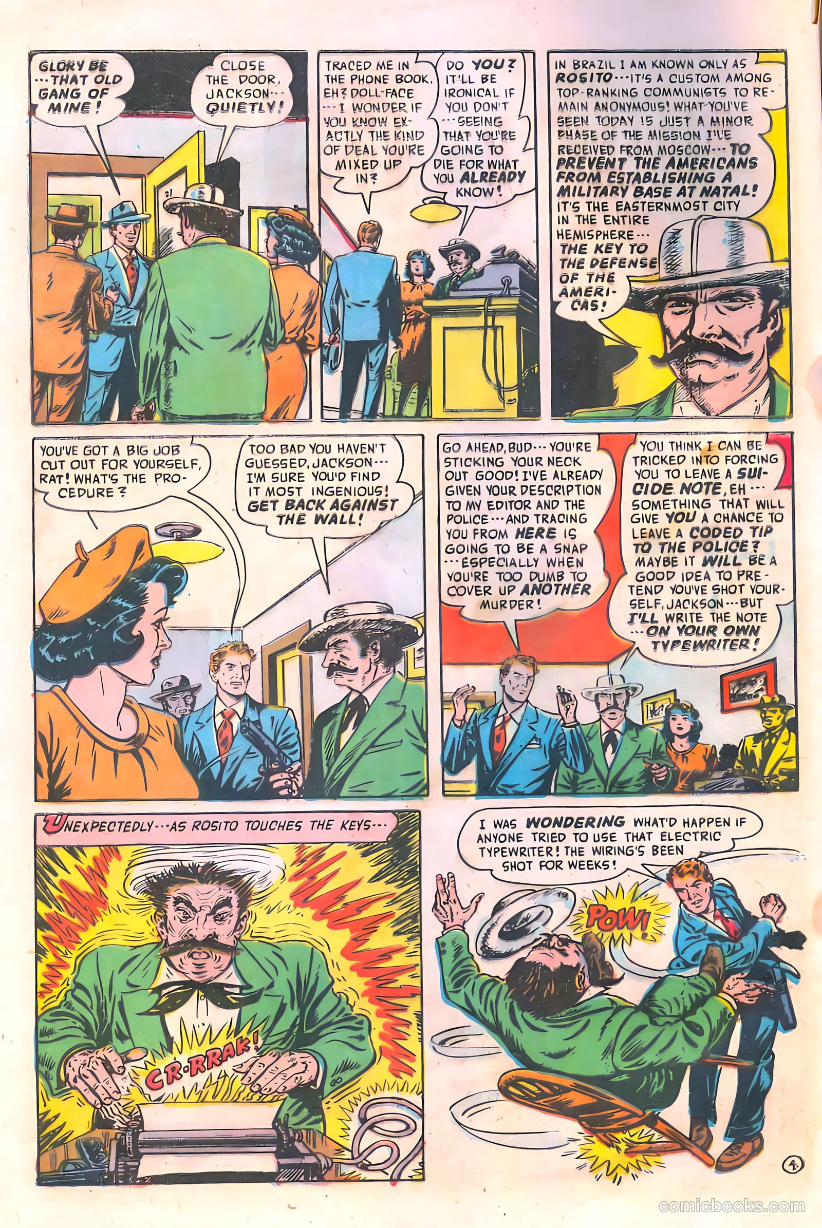 Spy-Hunters #19 (1952) — page 6 of 36