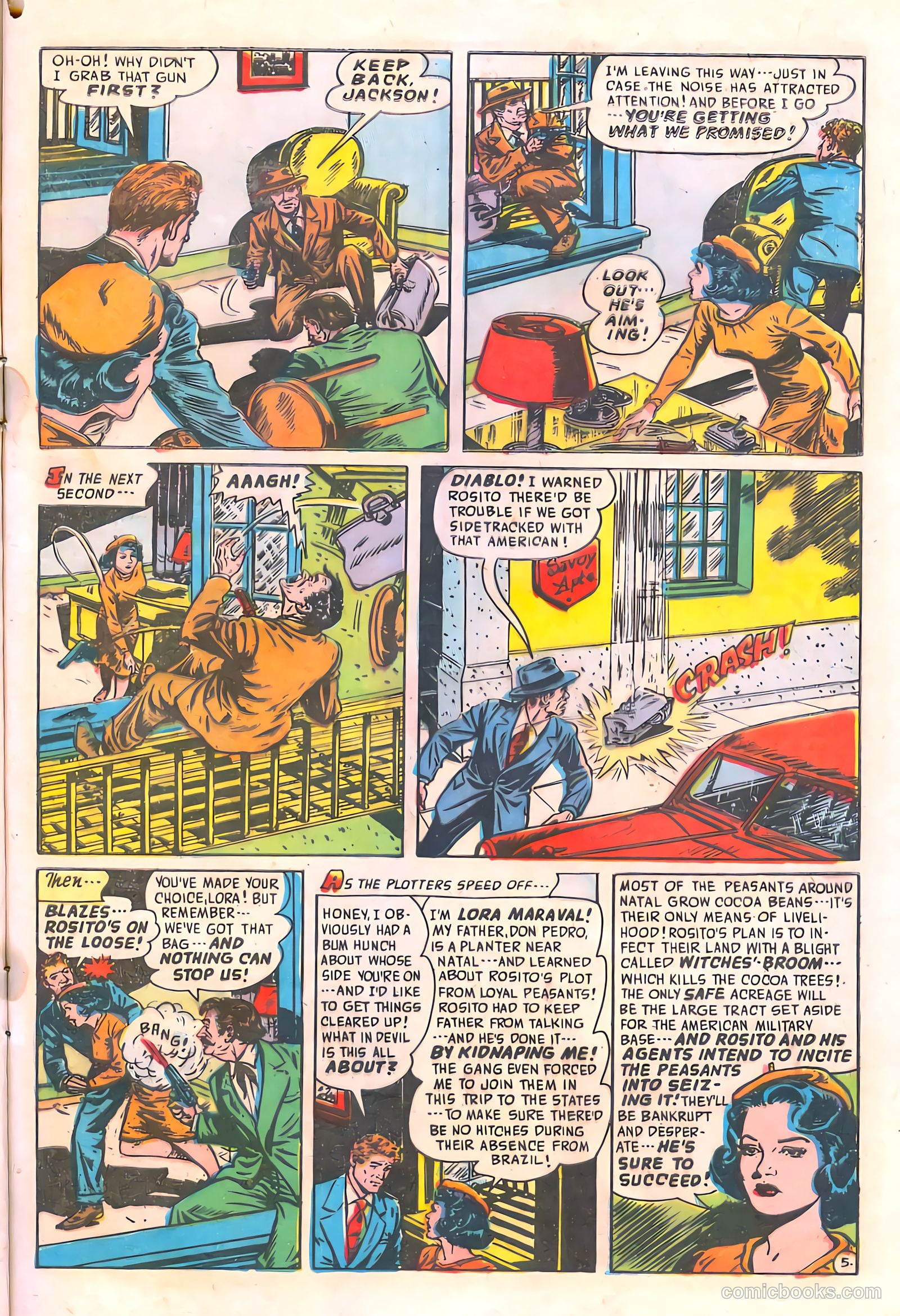 Spy-Hunters #19 (1952) — page 7 of 36