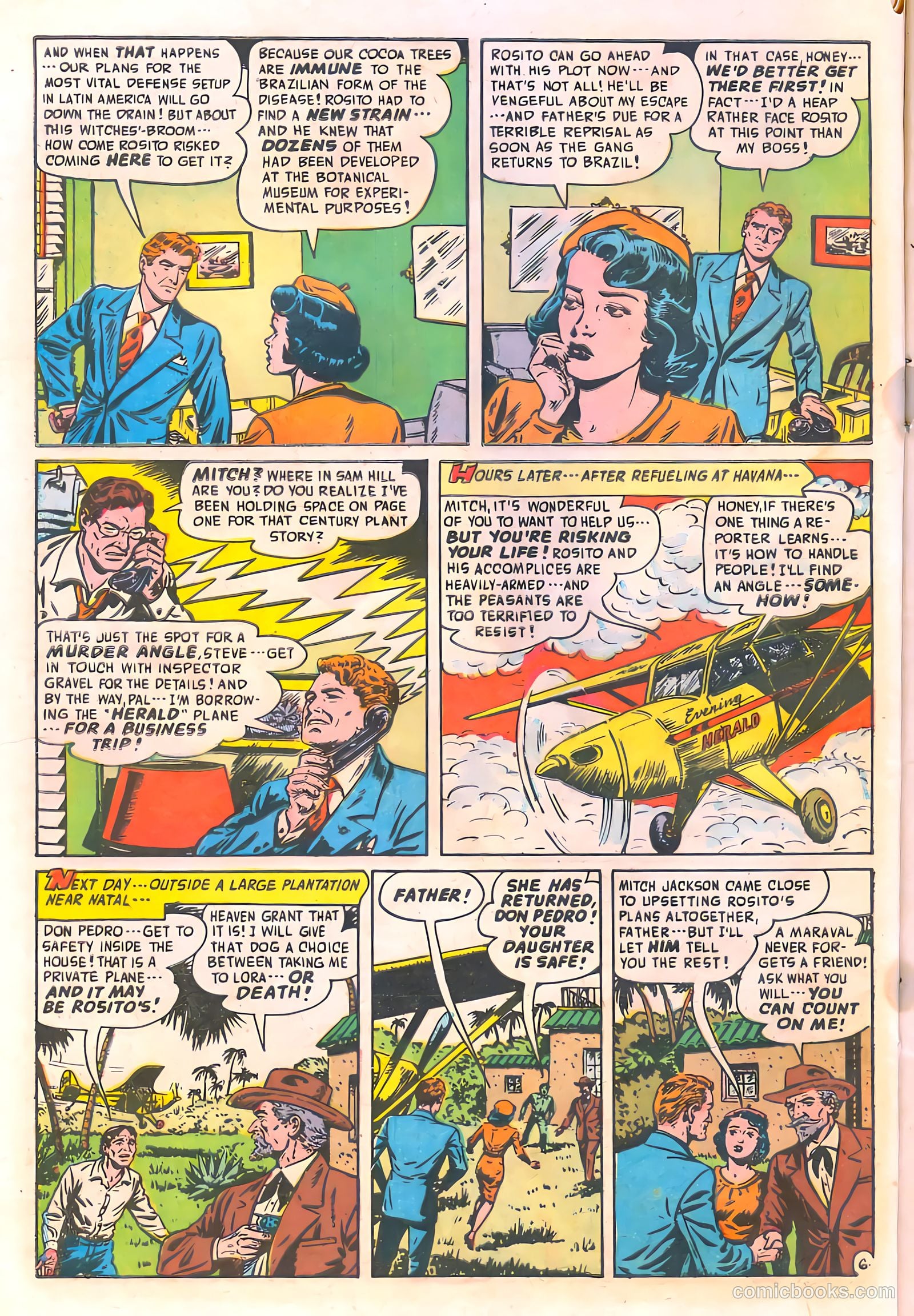 Spy-Hunters #19 (1952) — page 8 of 36