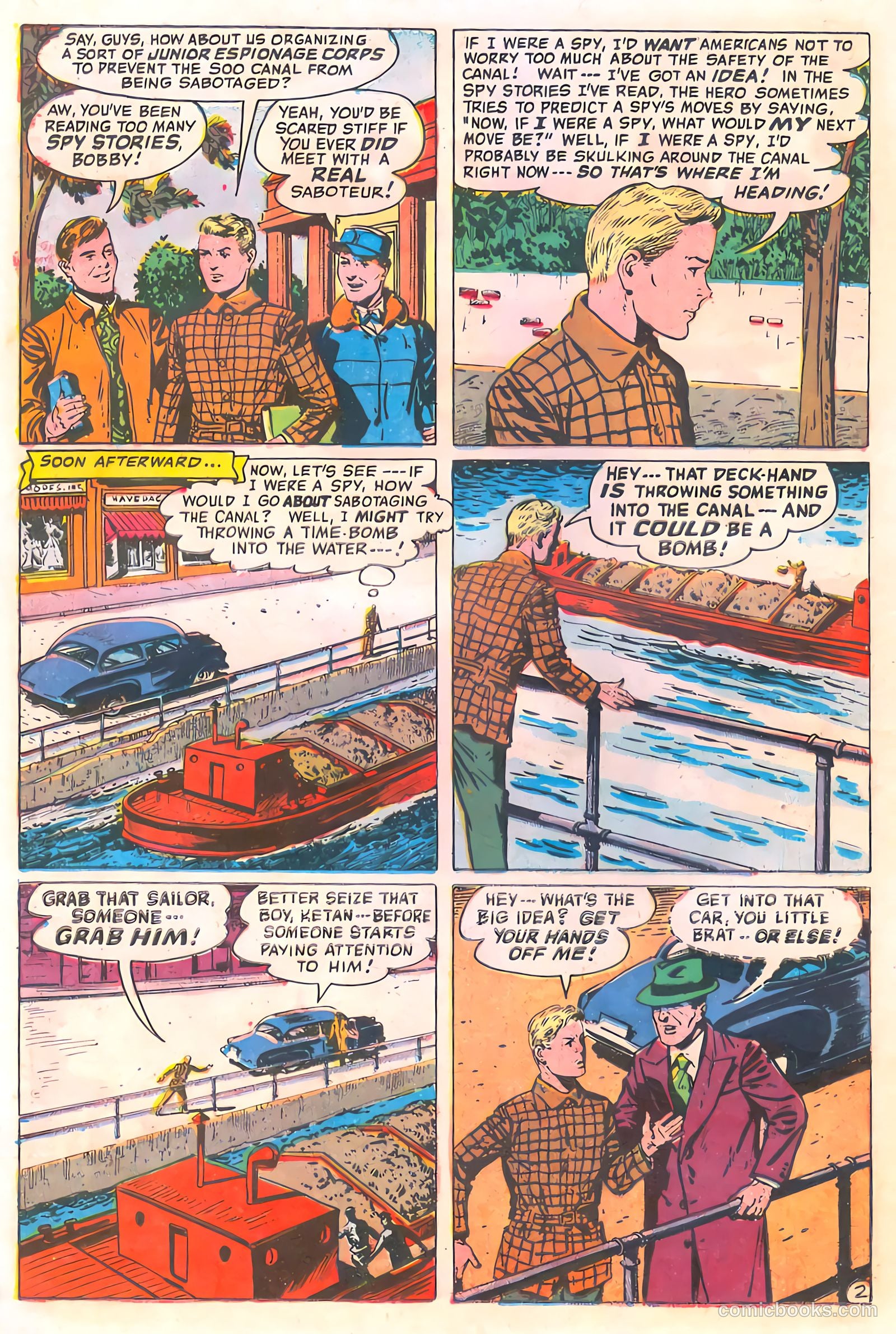 Spy-Hunters #19 (1952) — page 16 of 36