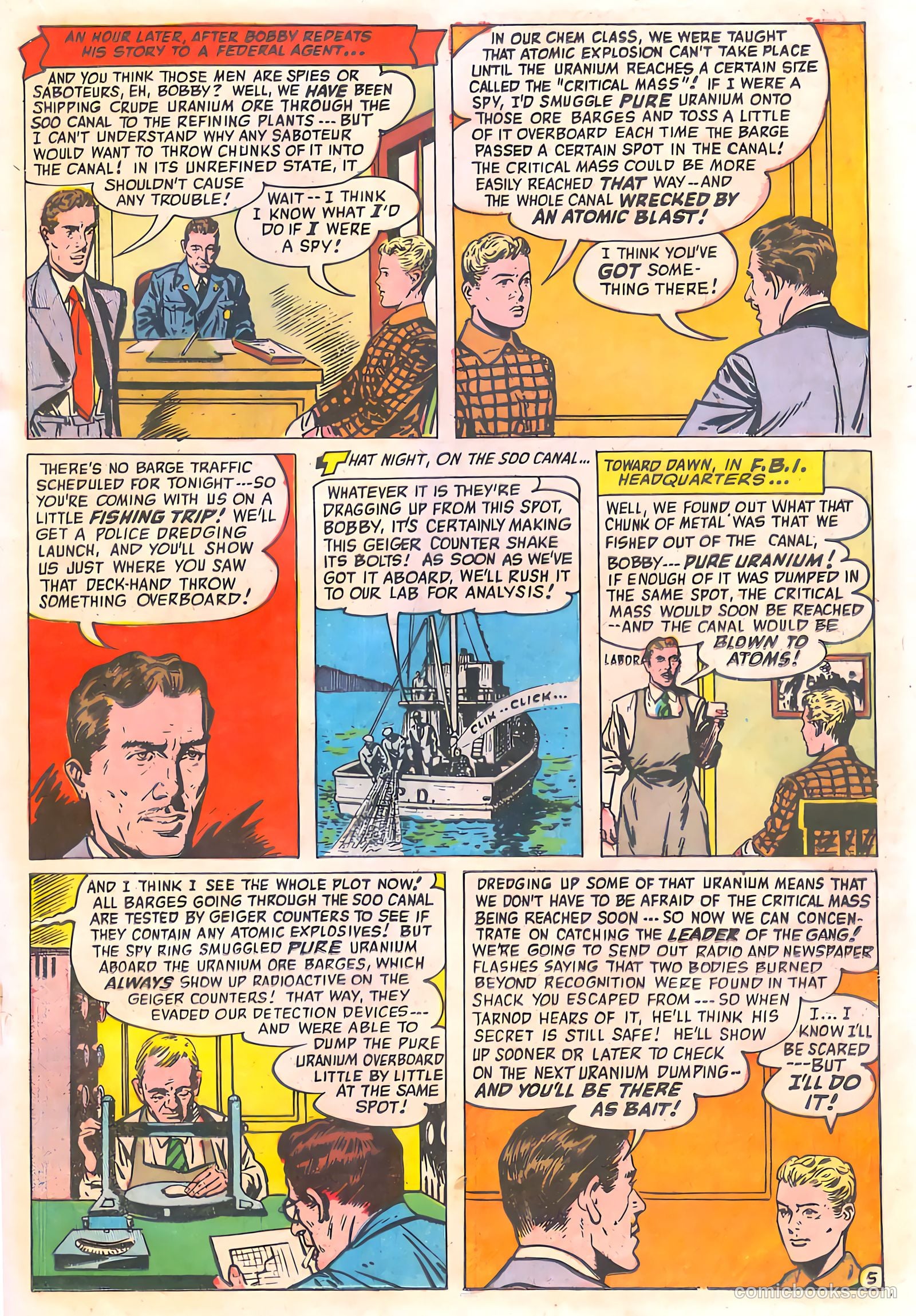Spy-Hunters #19 (1952) — page 19 of 36