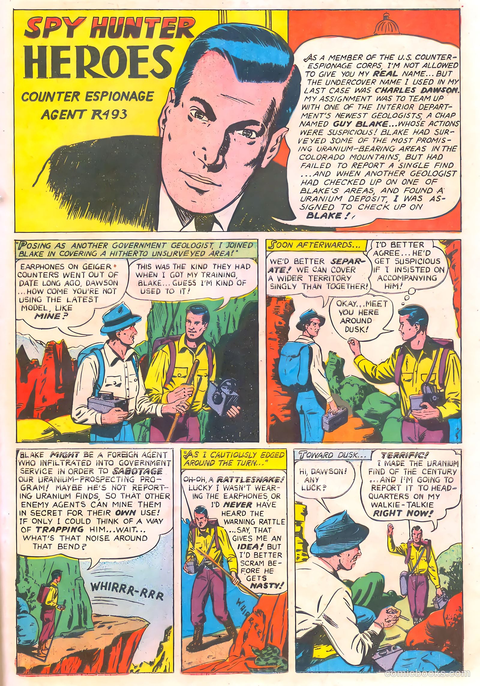 Spy-Hunters #19 (1952) — page 21 of 36