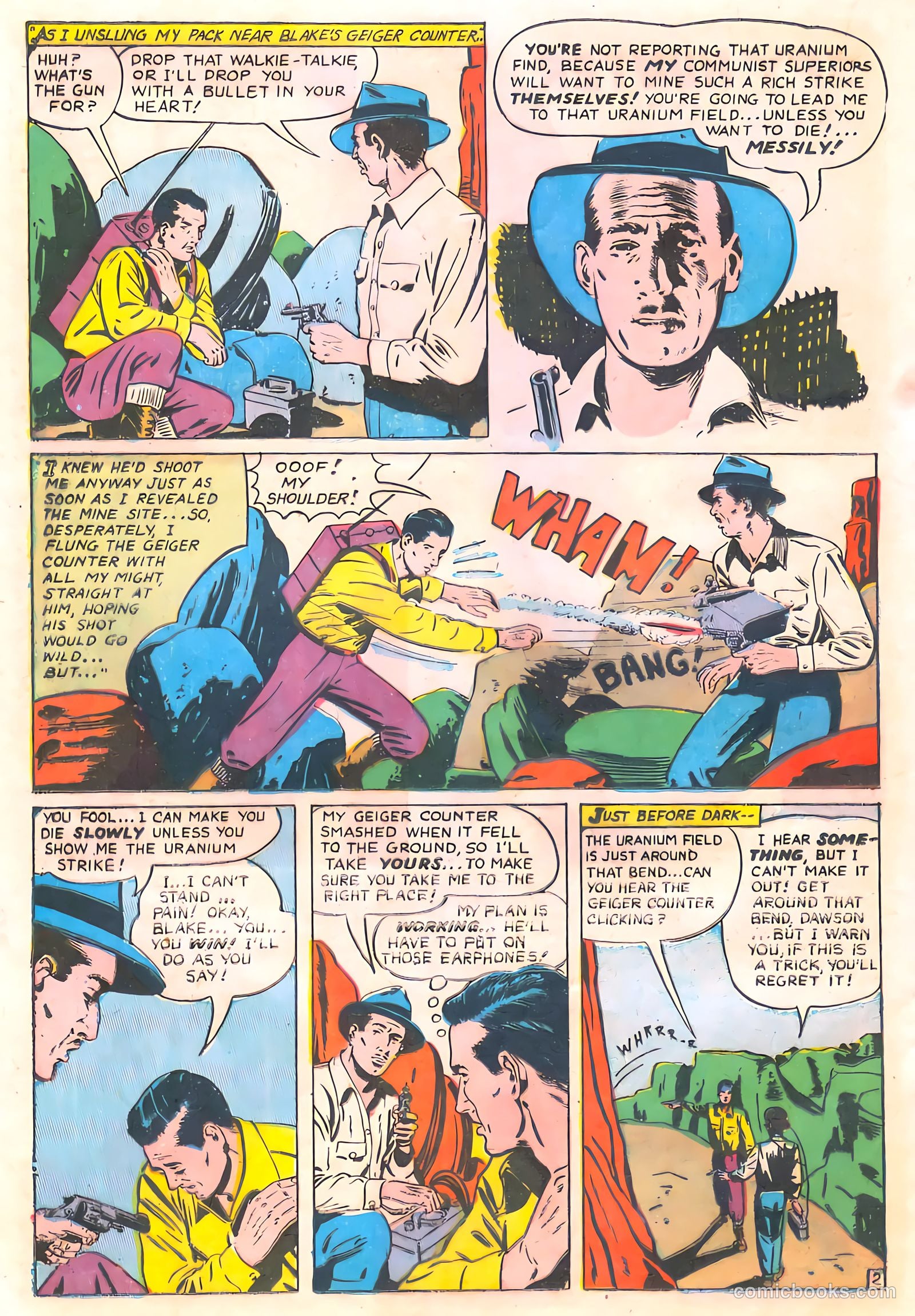 Spy-Hunters #19 (1952) — page 22 of 36