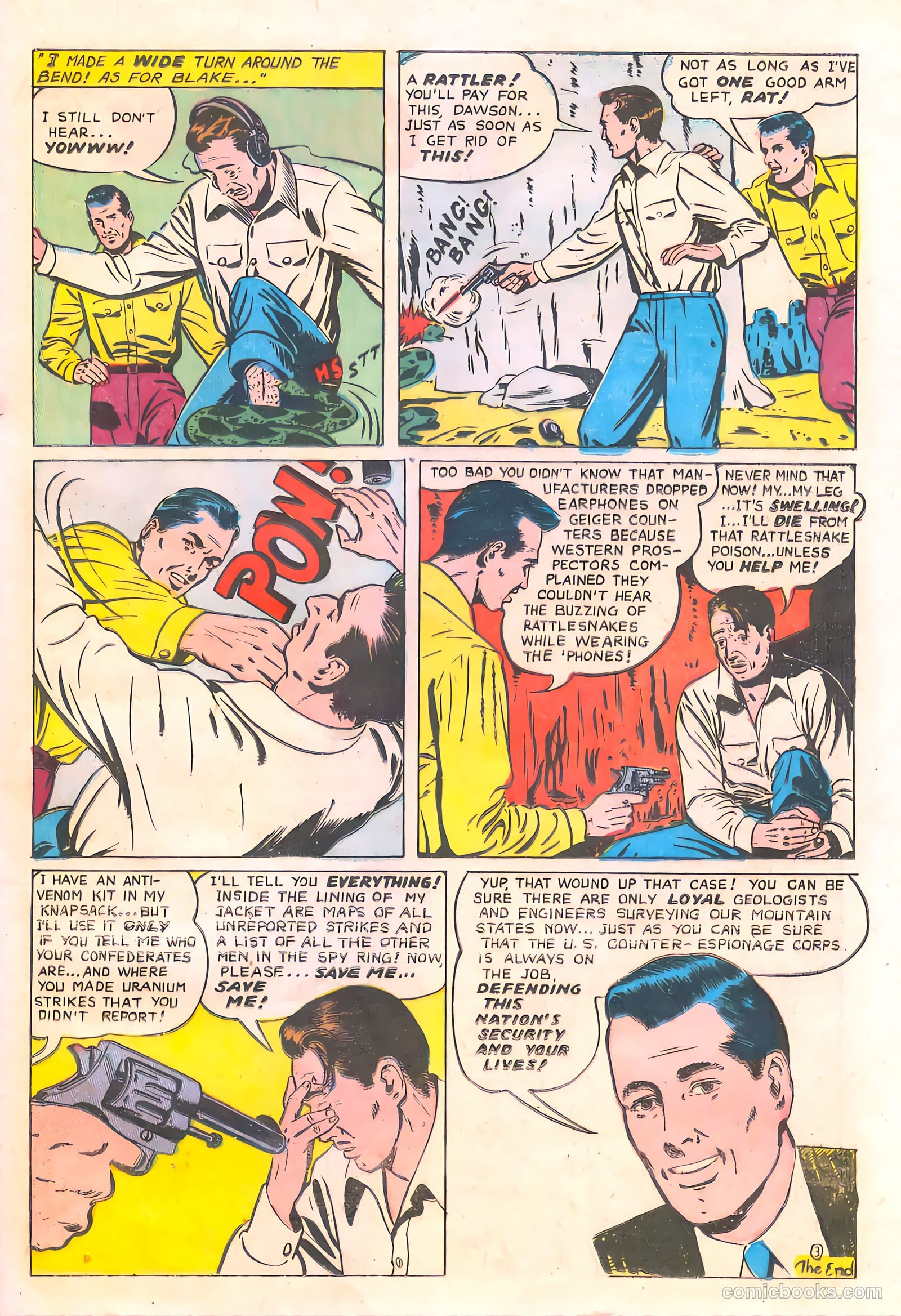 Spy-Hunters #19 (1952) — page 23 of 36