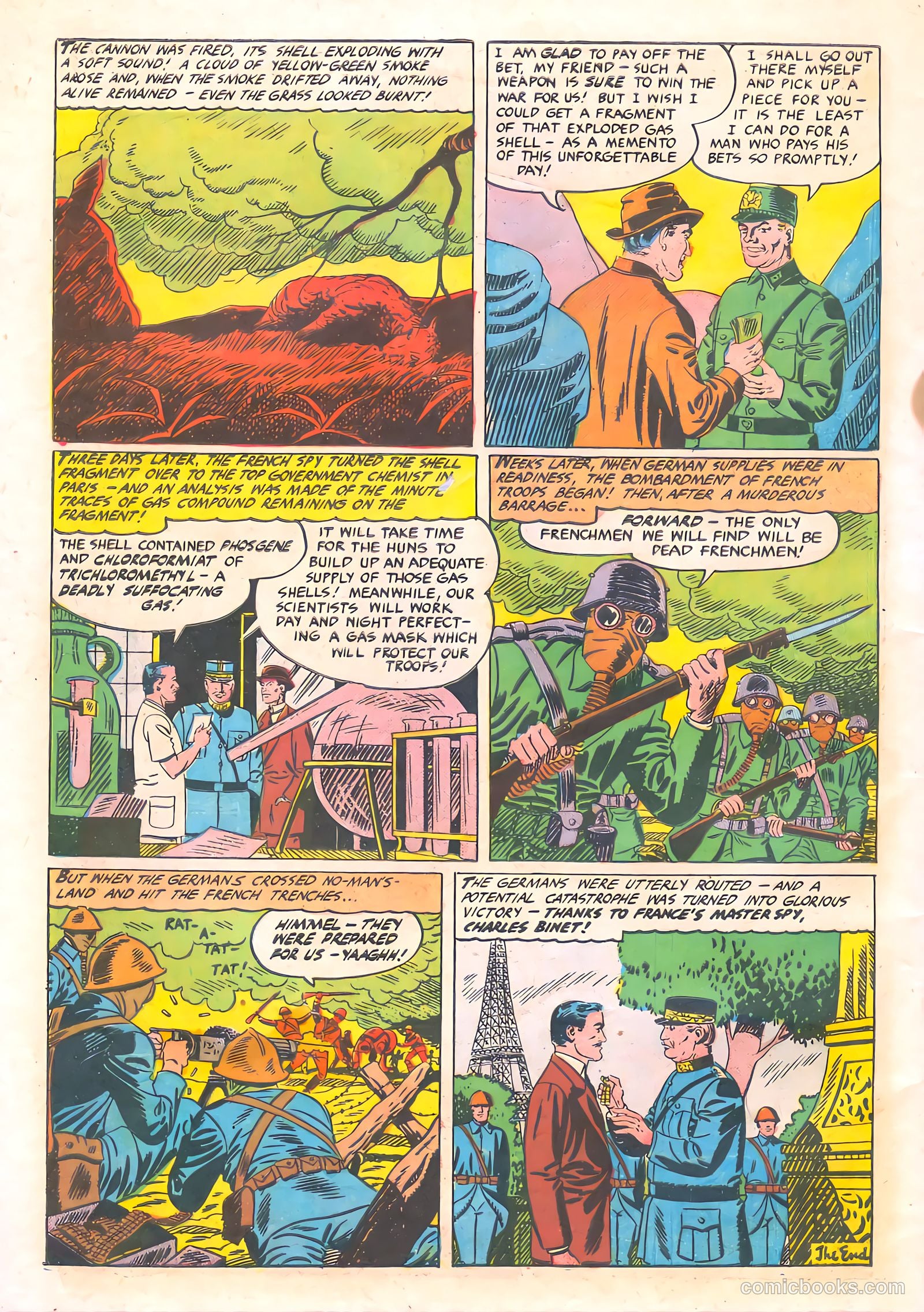 Spy-Hunters #19 (1952) — page 34 of 36