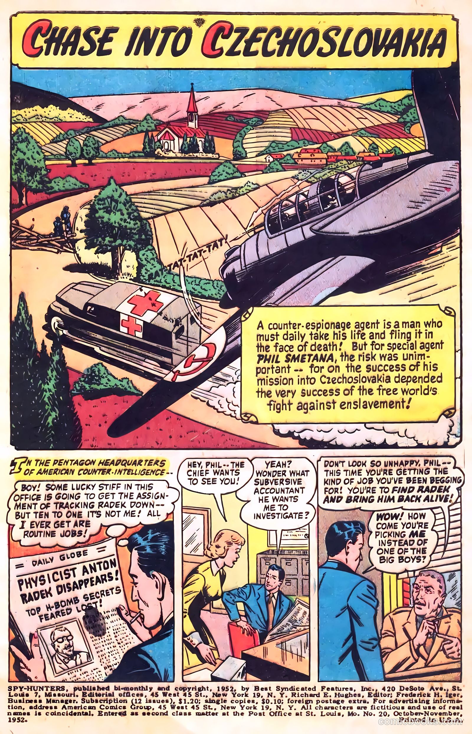 Spy-Hunters #20 (1952) — page 3 of 36