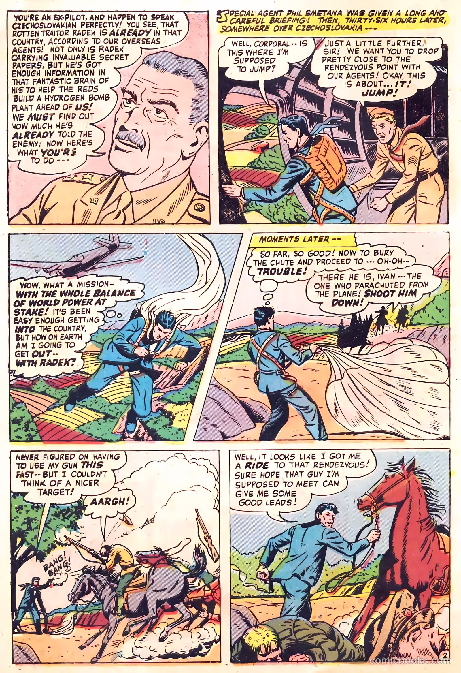 Spy-Hunters #20 (1952) — page 4 of 36