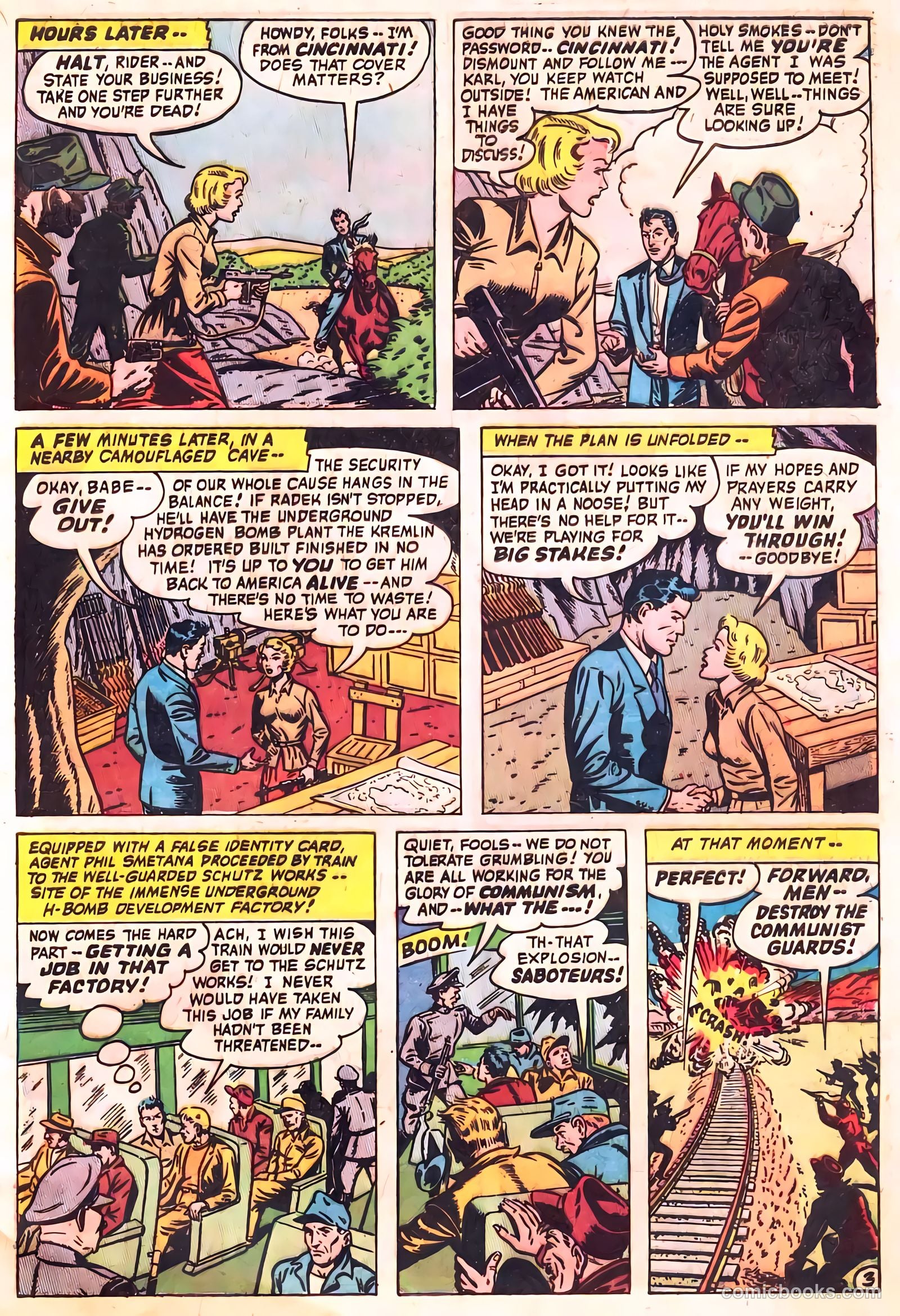Spy-Hunters #20 (1952) — page 5 of 36