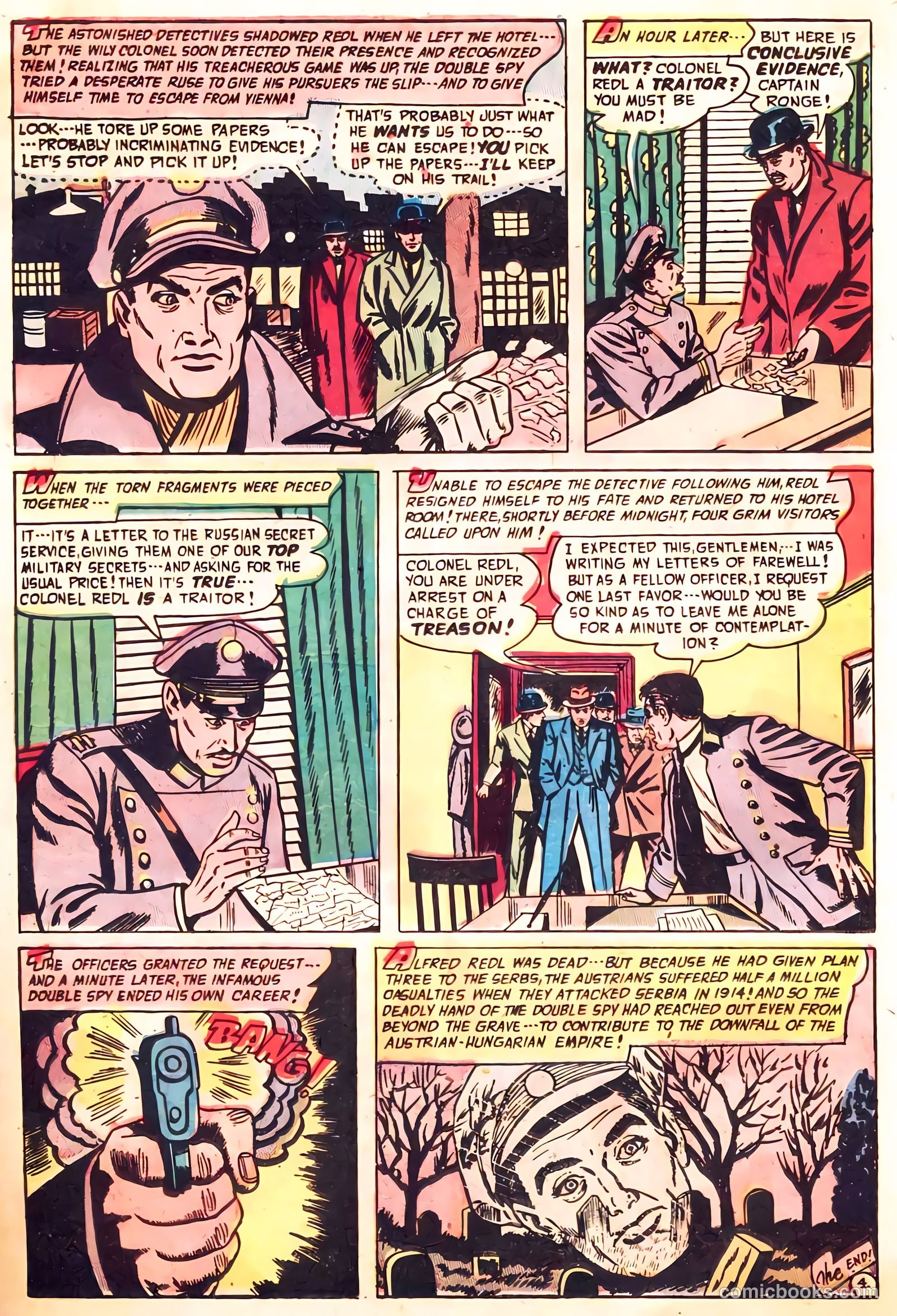 Spy-Hunters #20 (1952) — page 22 of 36
