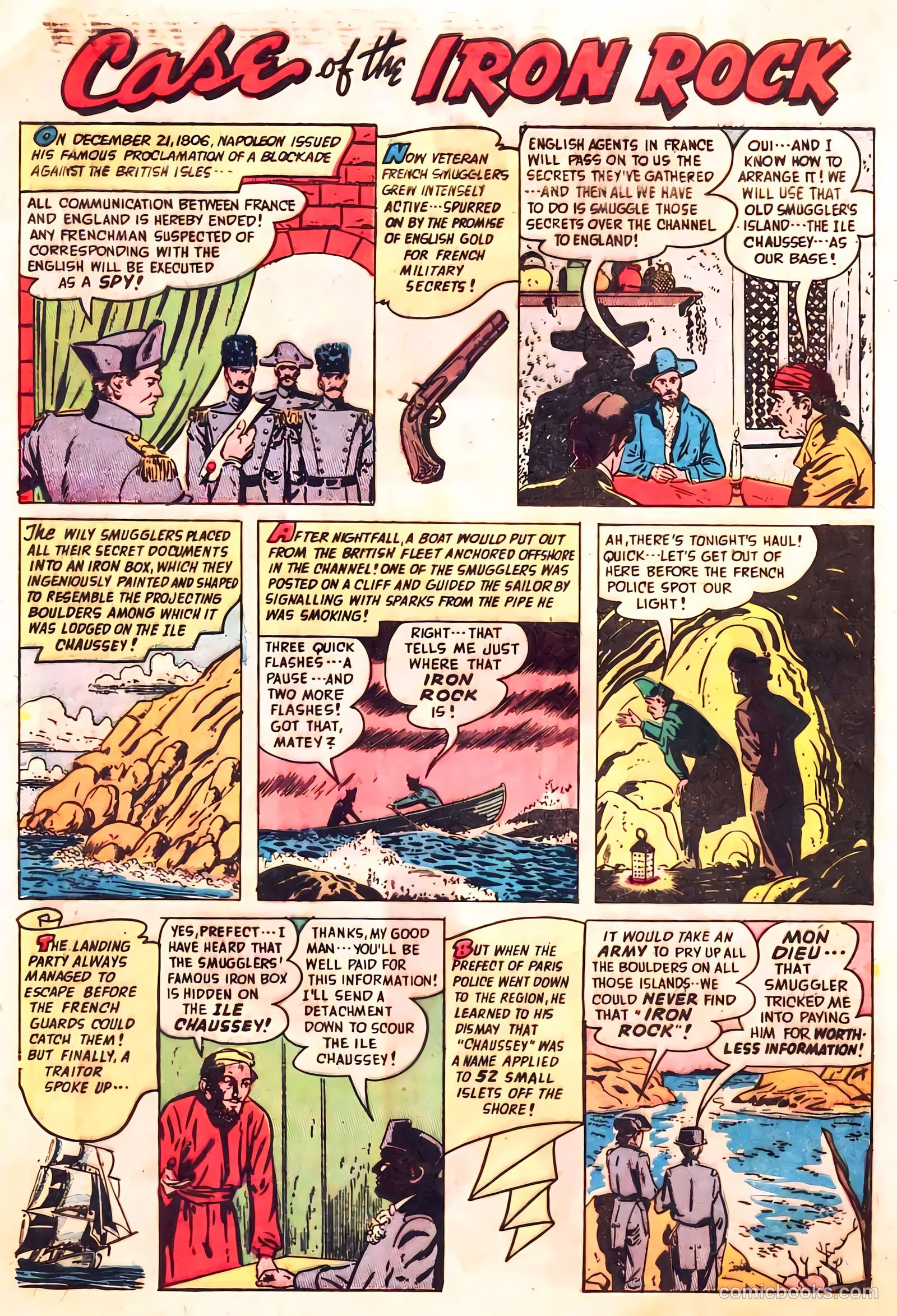 Spy-Hunters #20 (1952) — page 32 of 36