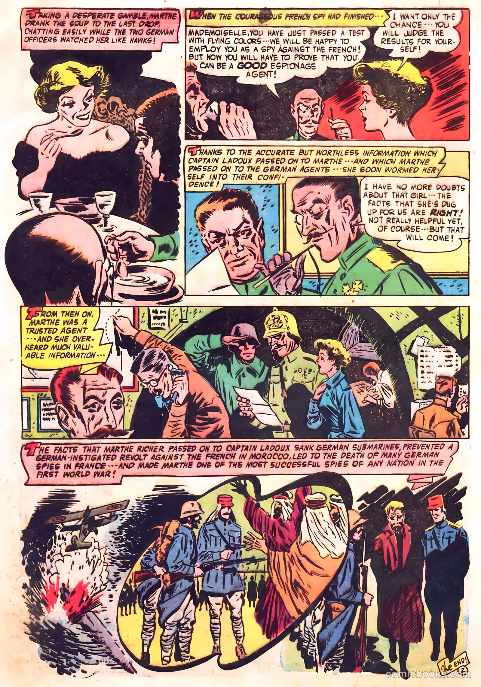 Spy-Hunters #20 (1952) — page 34 of 36