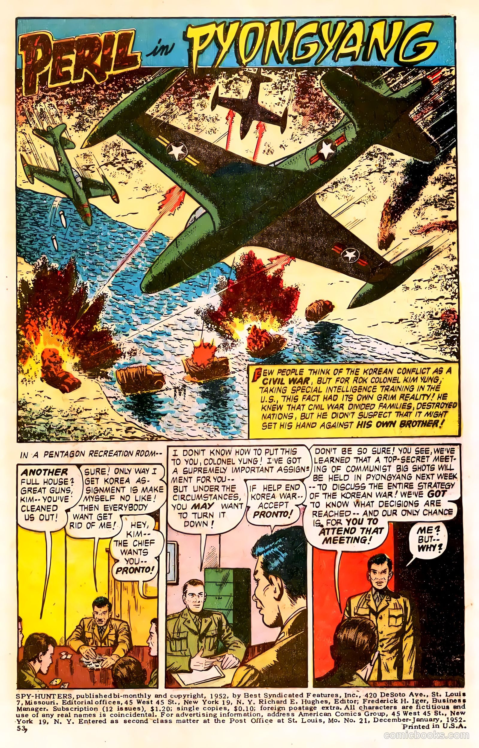 Spy-Hunters #21 (1952) — page 3 of 36
