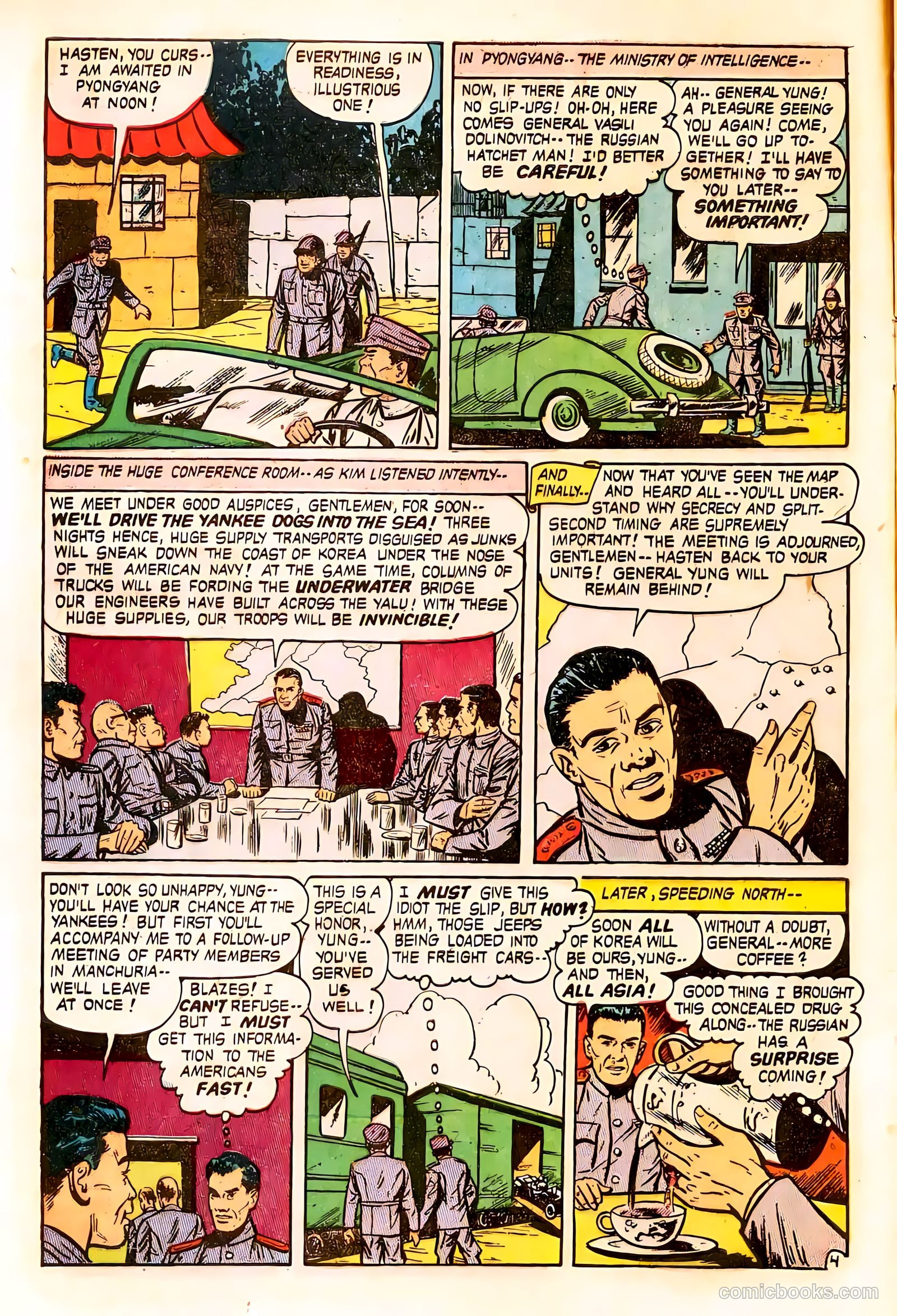 Spy-Hunters #21 (1952) — page 6 of 36