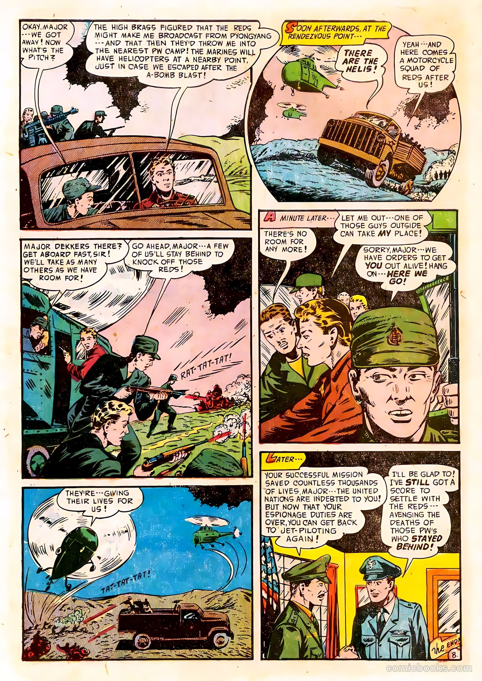 Spy-Hunters #21 (1952) — page 32 of 36
