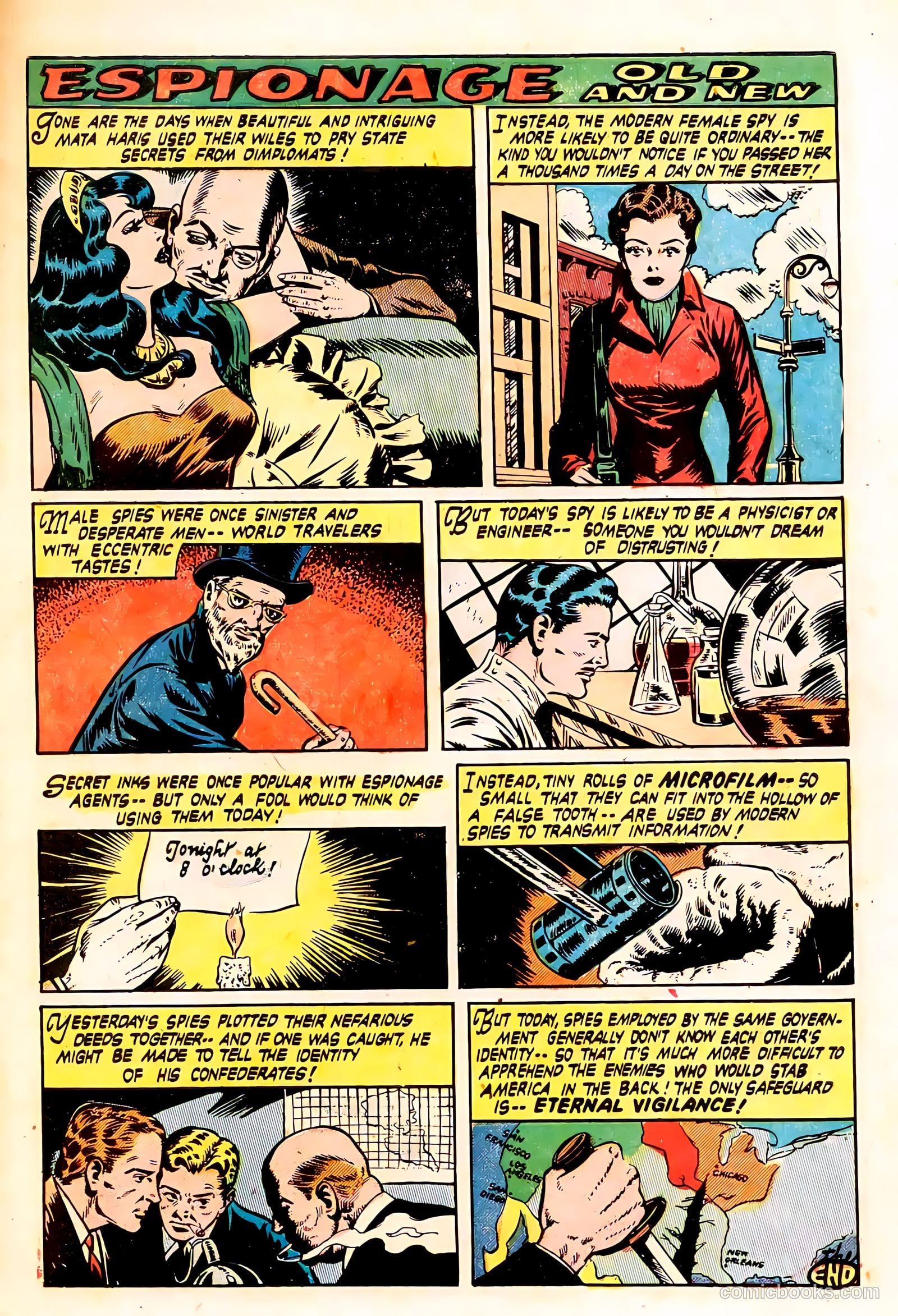 Spy-Hunters #21 (1952) — page 33 of 36