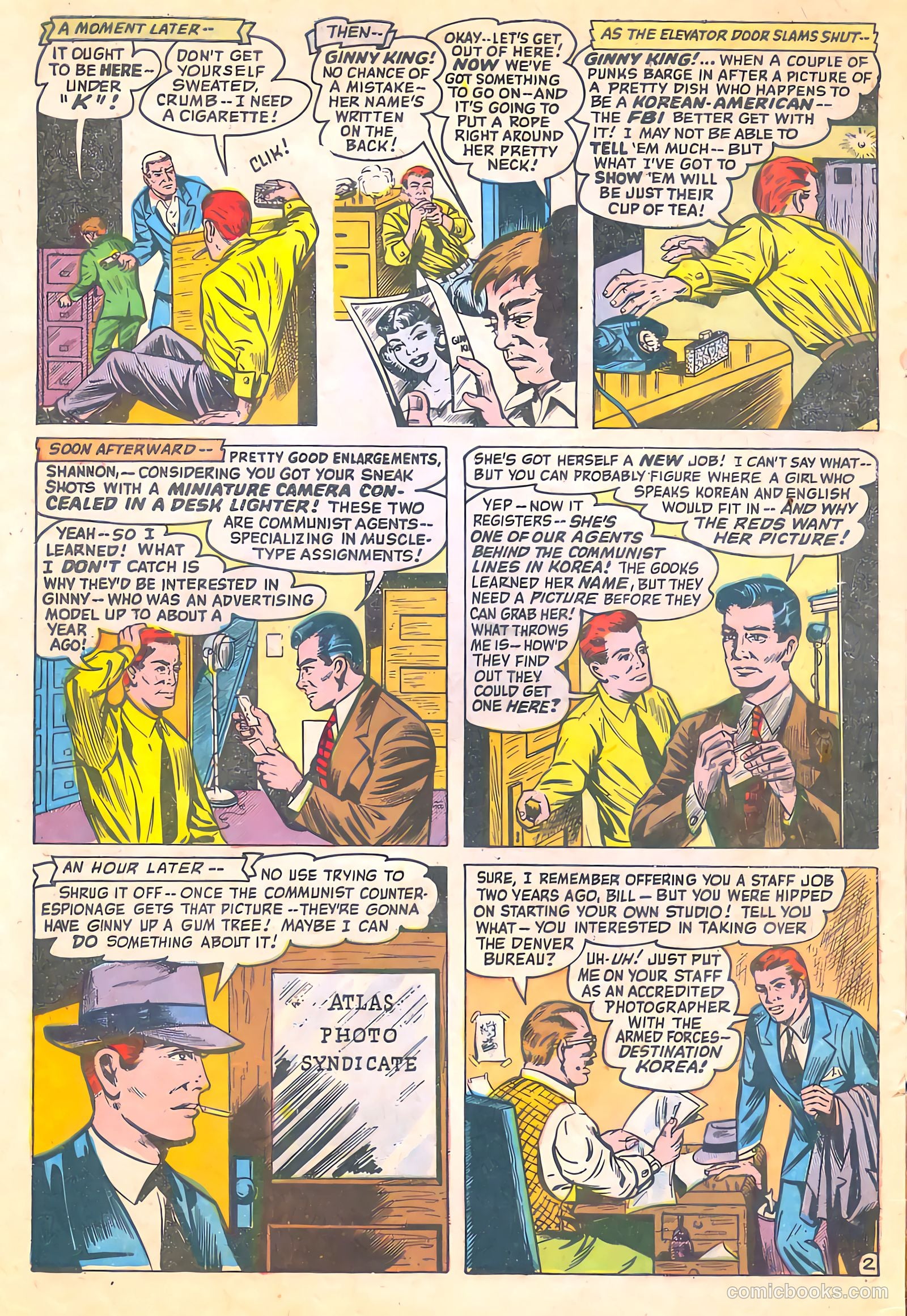 Spy-Hunters #22 (1953) — page 4 of 36