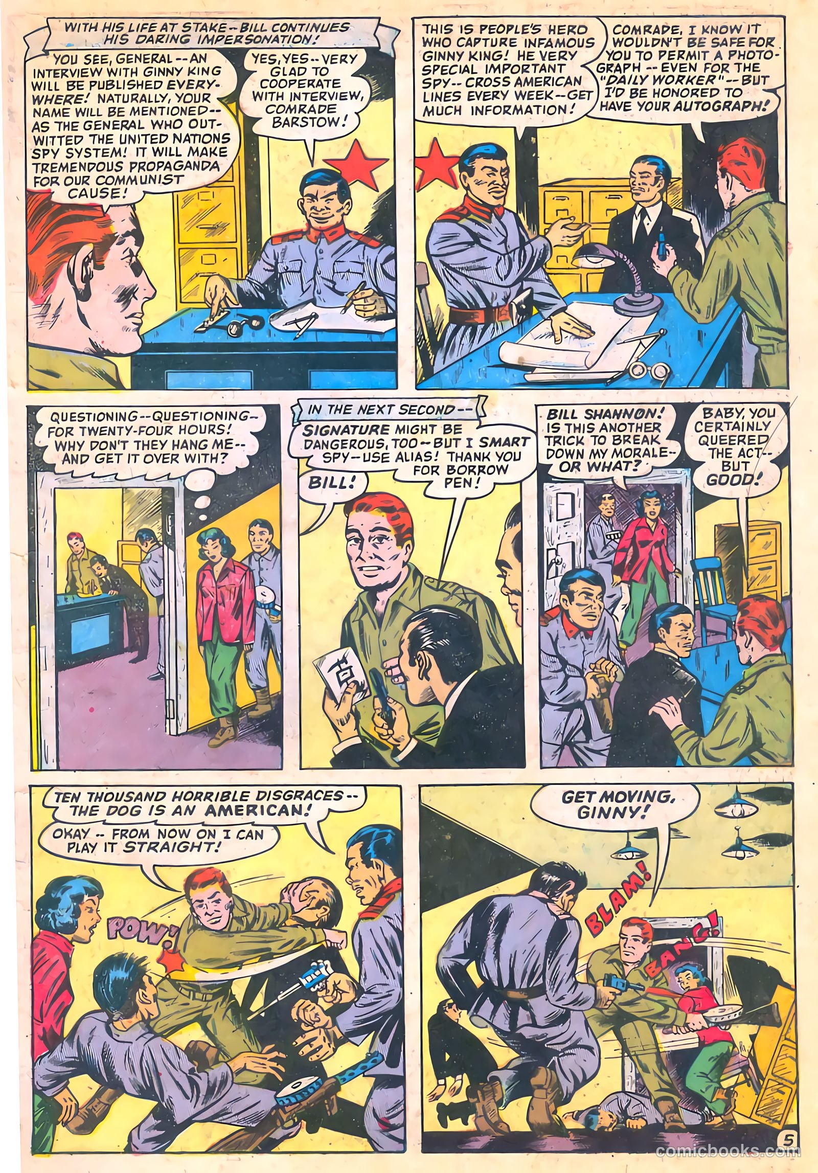 Spy-Hunters #22 (1953) — page 7 of 36