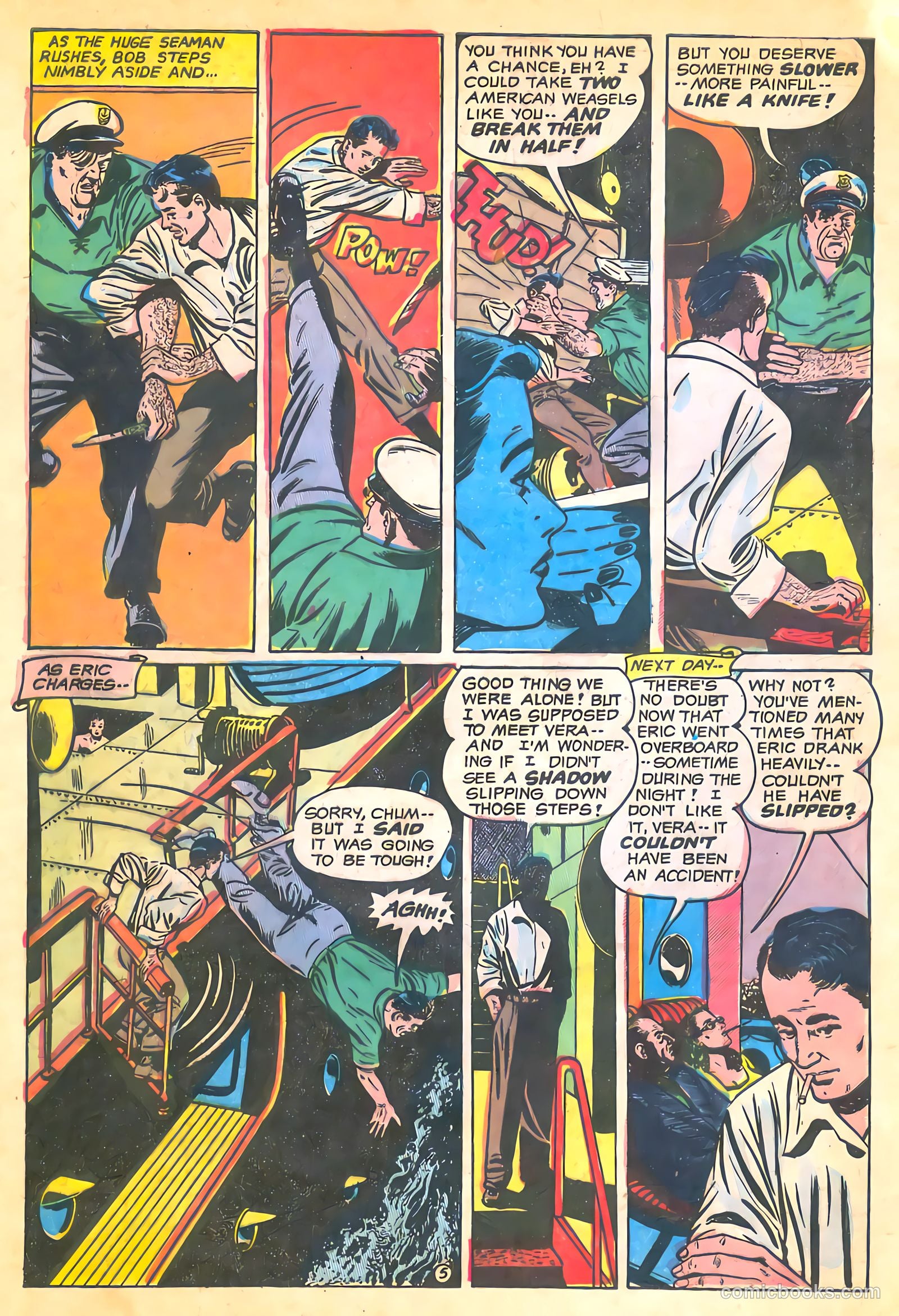 Spy-Hunters #22 (1953) — page 32 of 36