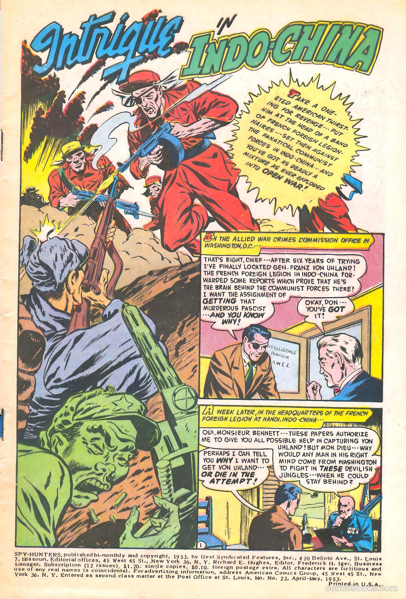 Spy-Hunters #23 (1953) — page 3 of 36