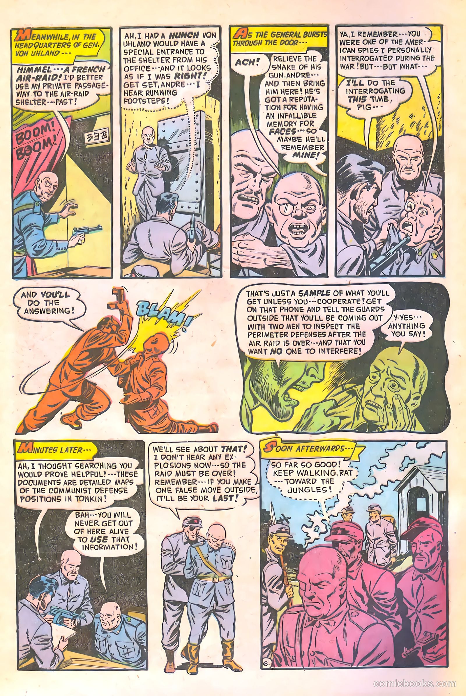 Spy-Hunters #23 (1953) — page 8 of 36
