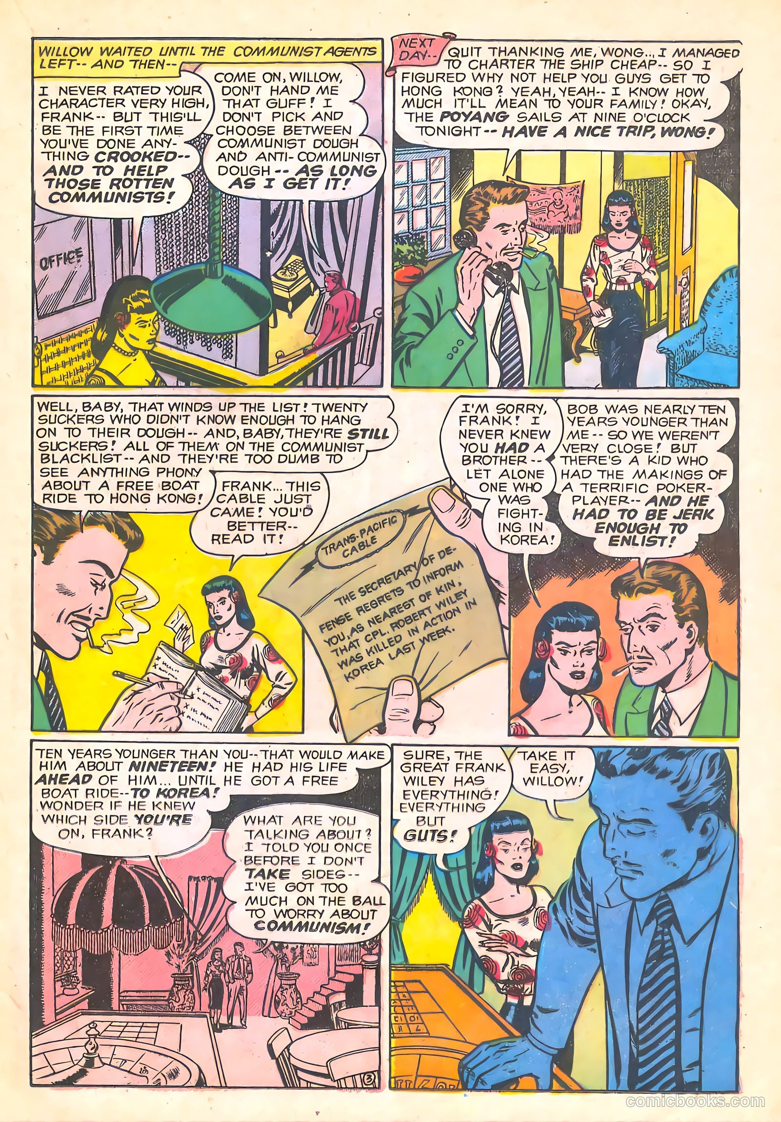 Spy-Hunters #23 (1953) — page 19 of 36