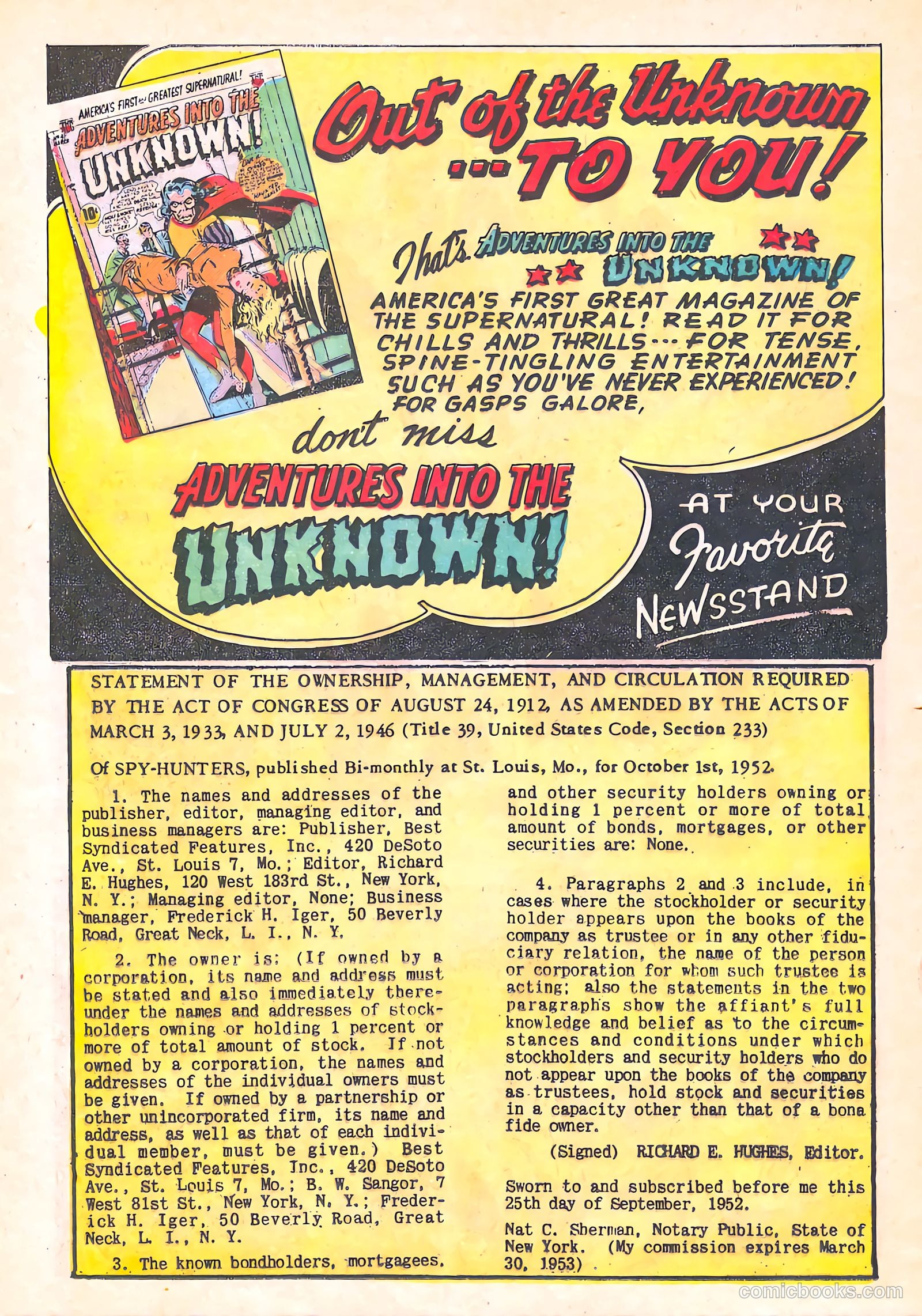 Spy-Hunters #23 (1953) — page 26 of 36