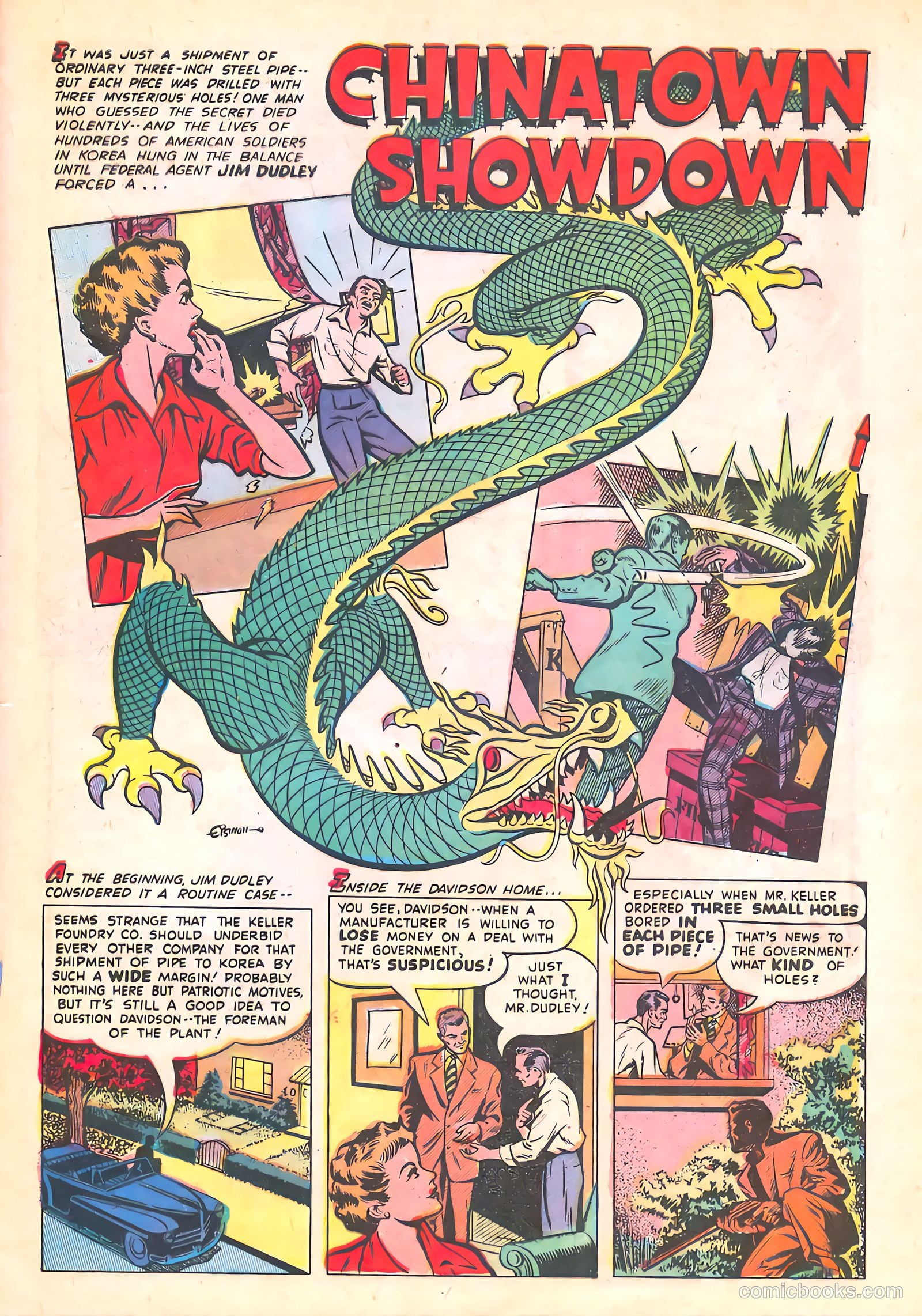 Spy-Hunters #23 (1953) — page 27 of 36