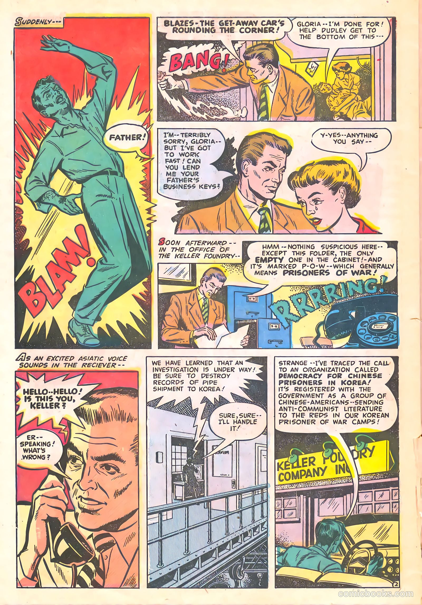Spy-Hunters #23 (1953) — page 28 of 36