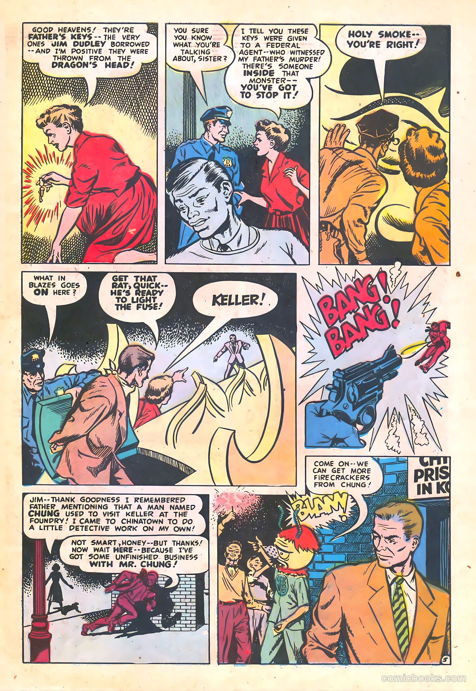 Spy-Hunters #23 (1953) — page 31 of 36