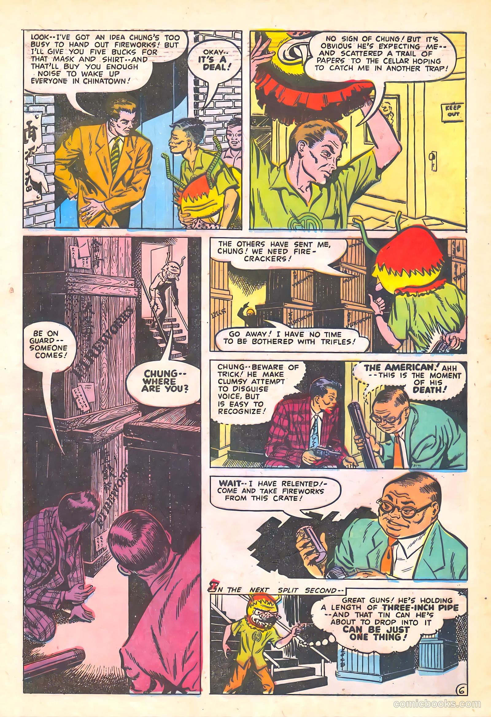 Spy-Hunters #23 (1953) — page 32 of 36
