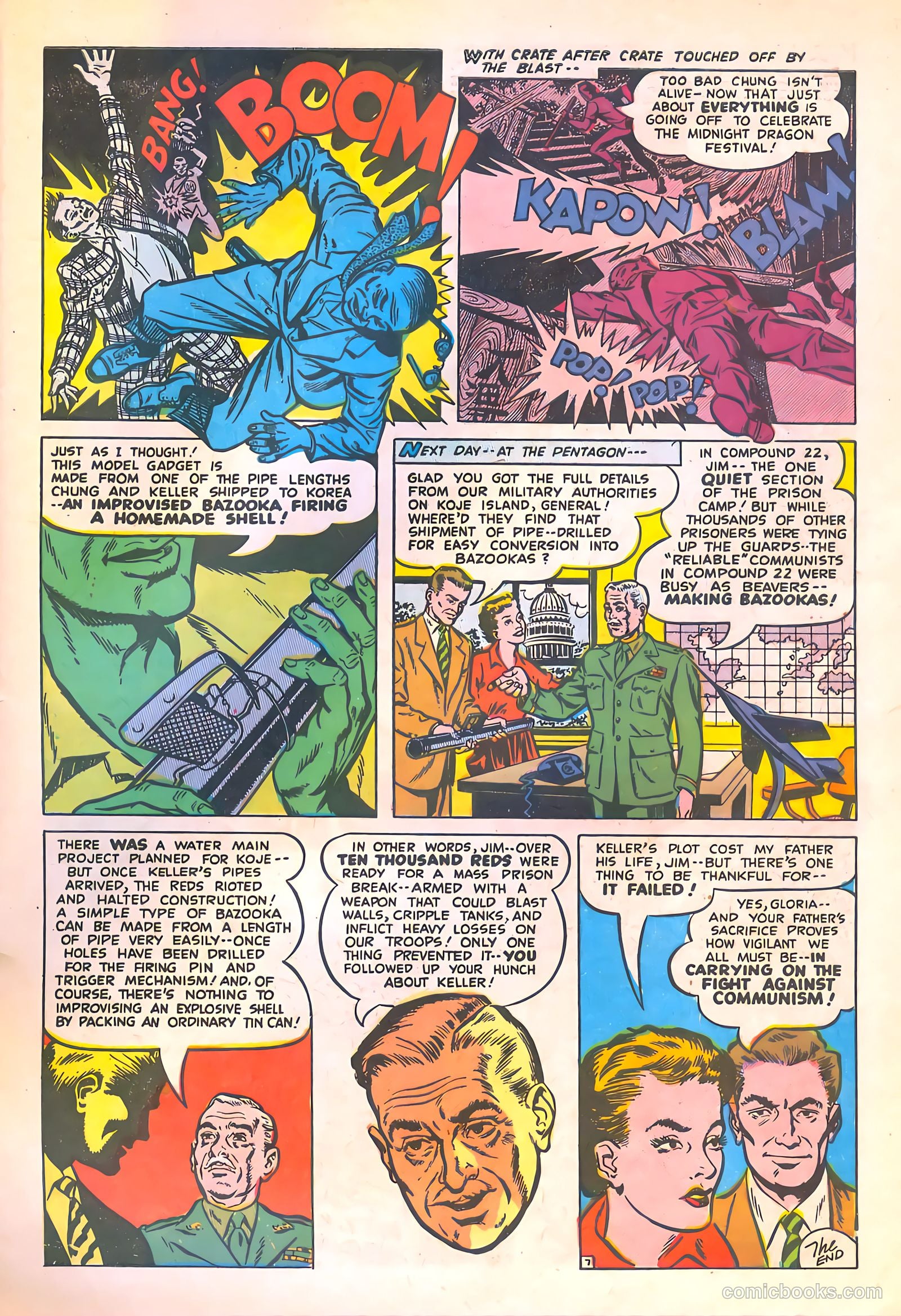 Spy-Hunters #23 (1953) — page 33 of 36