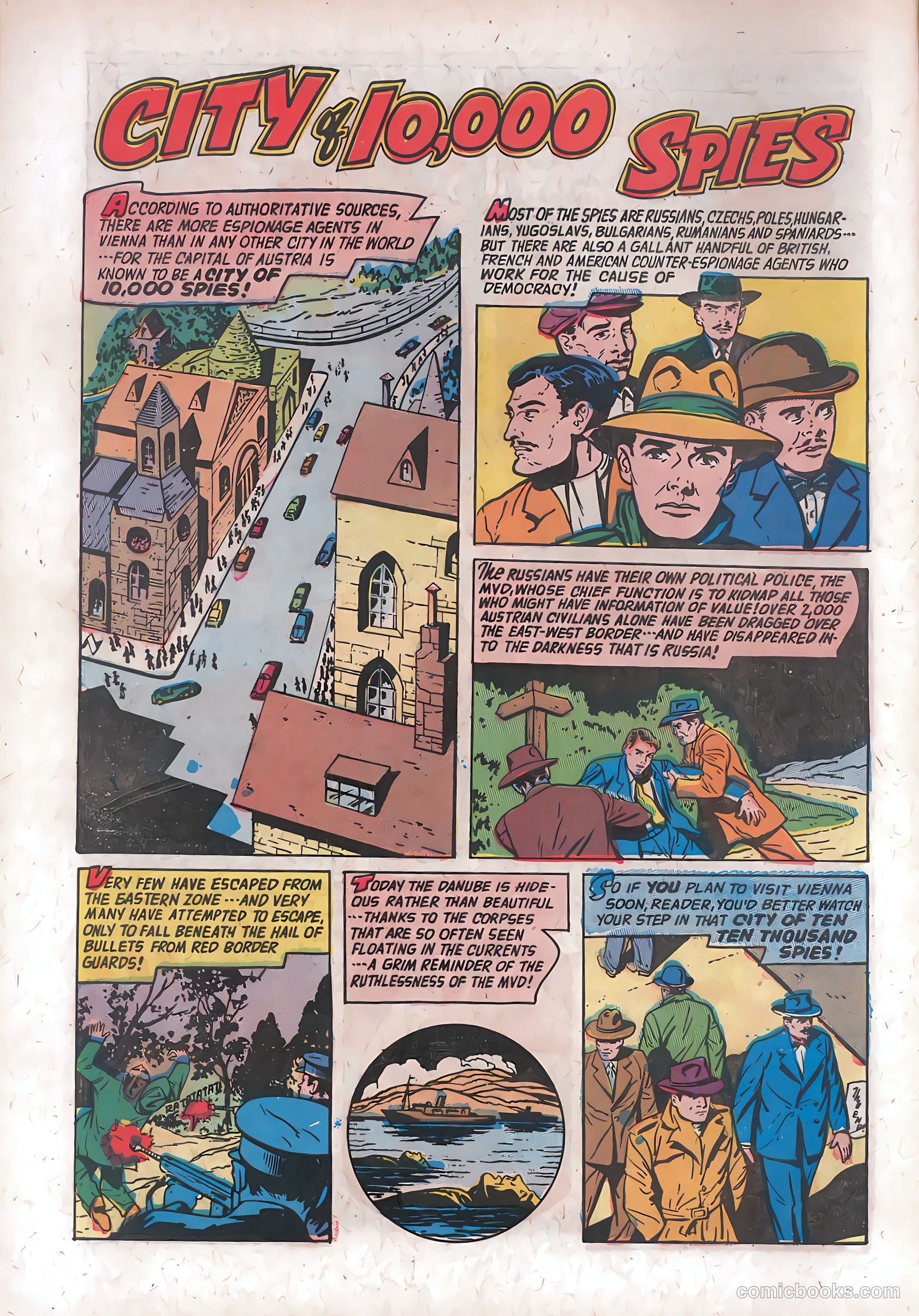 Spy-Hunters #24 (1953) — page 10 of 35