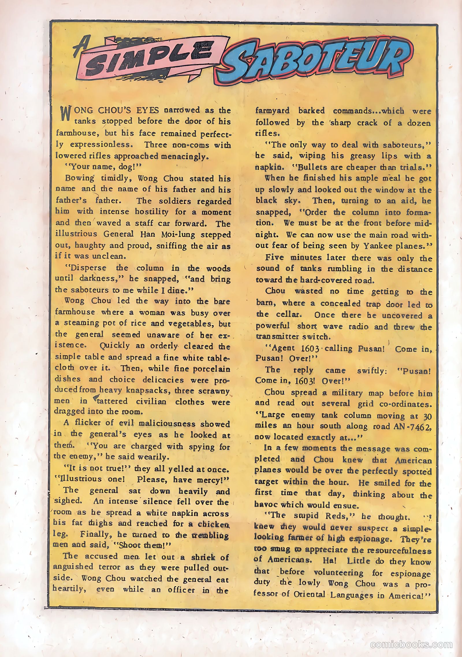 Spy-Hunters #24 (1953) — page 12 of 35