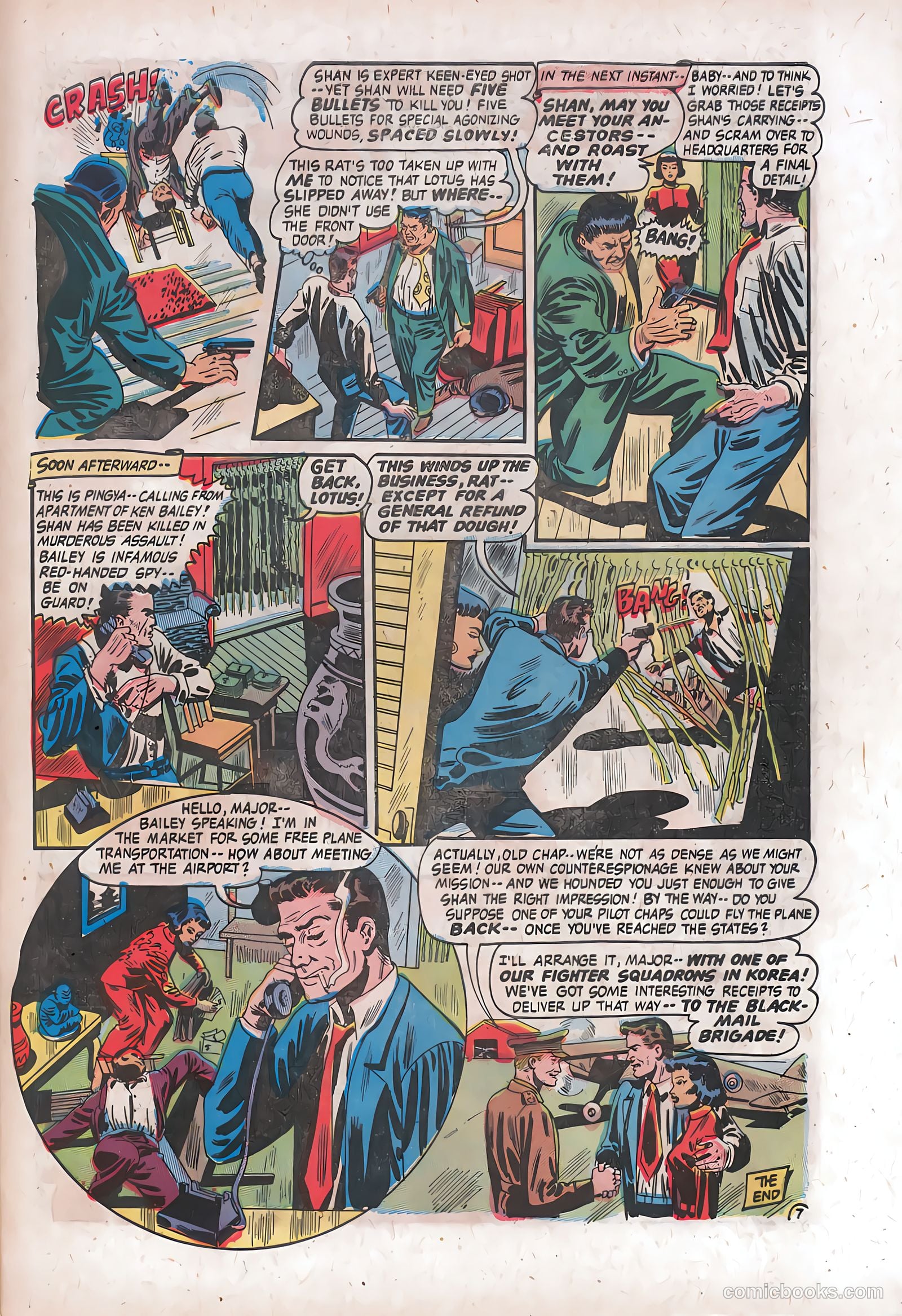 Spy-Hunters #24 (1953) — page 31 of 35