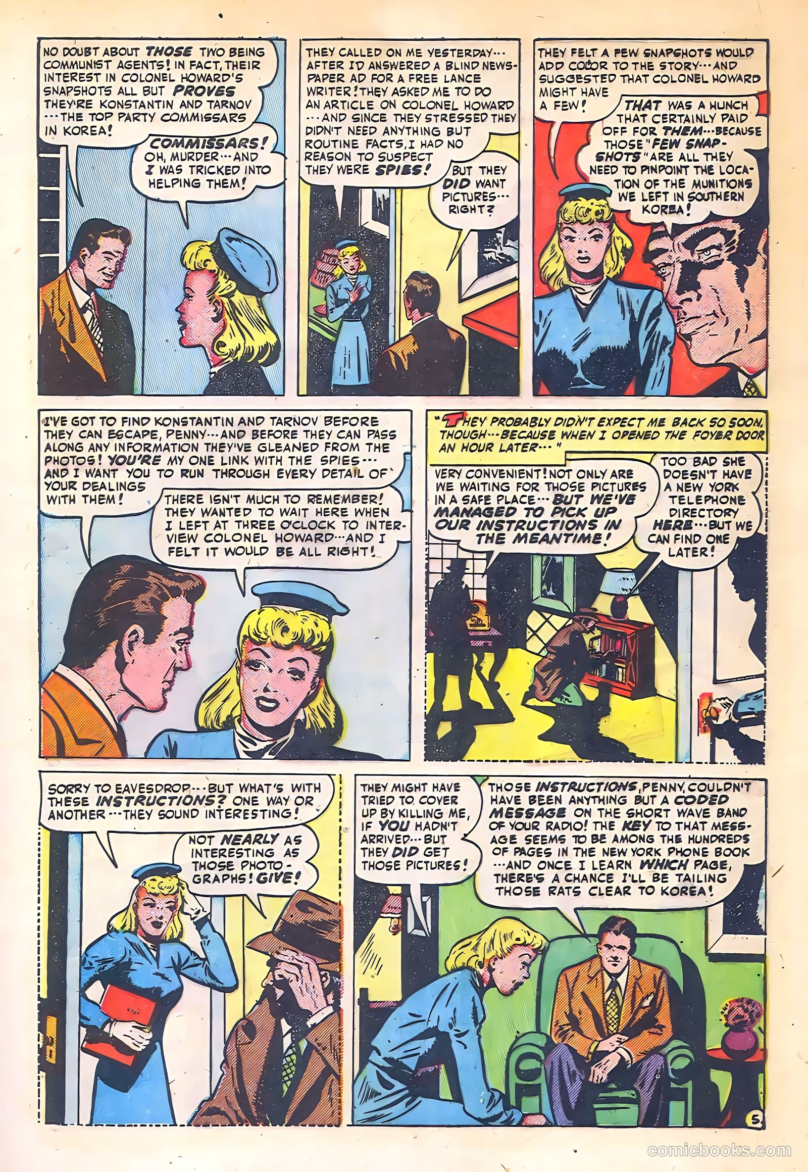 Spy-Hunters #3 (1949) — page 7 of 52