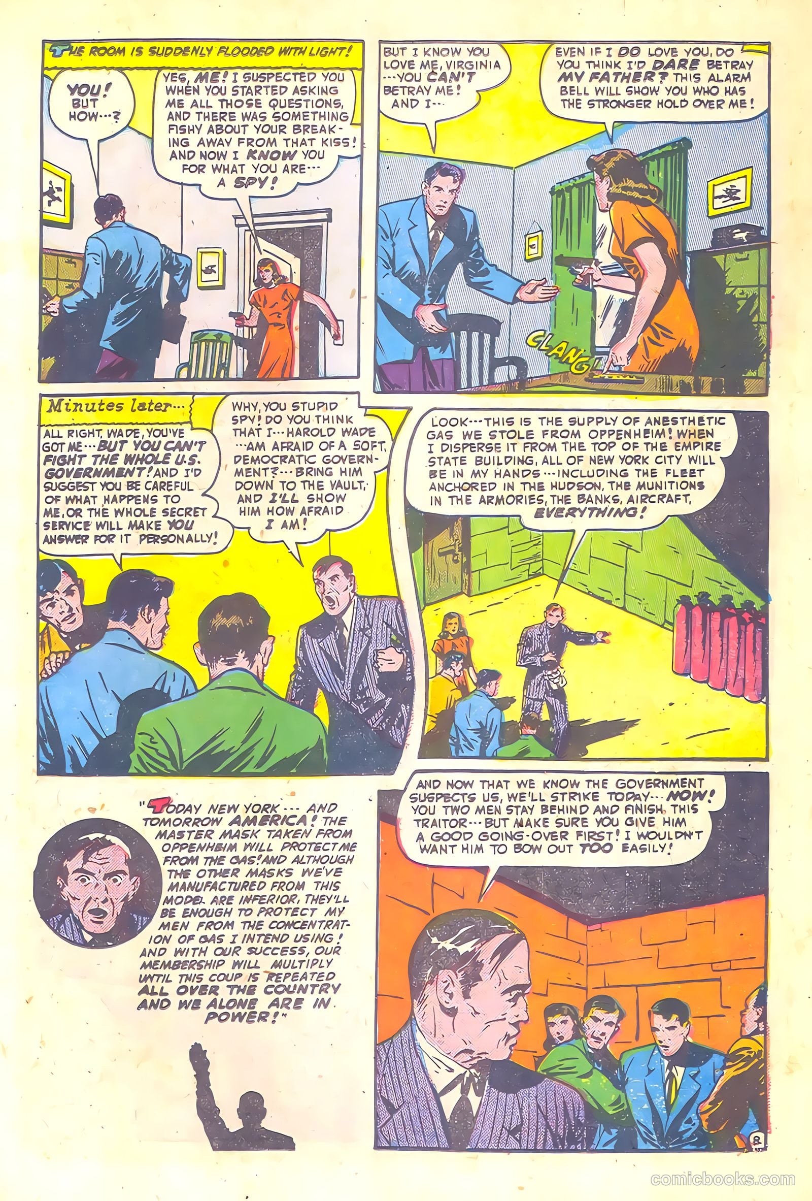 Spy-Hunters #3 (1949) — page 35 of 52