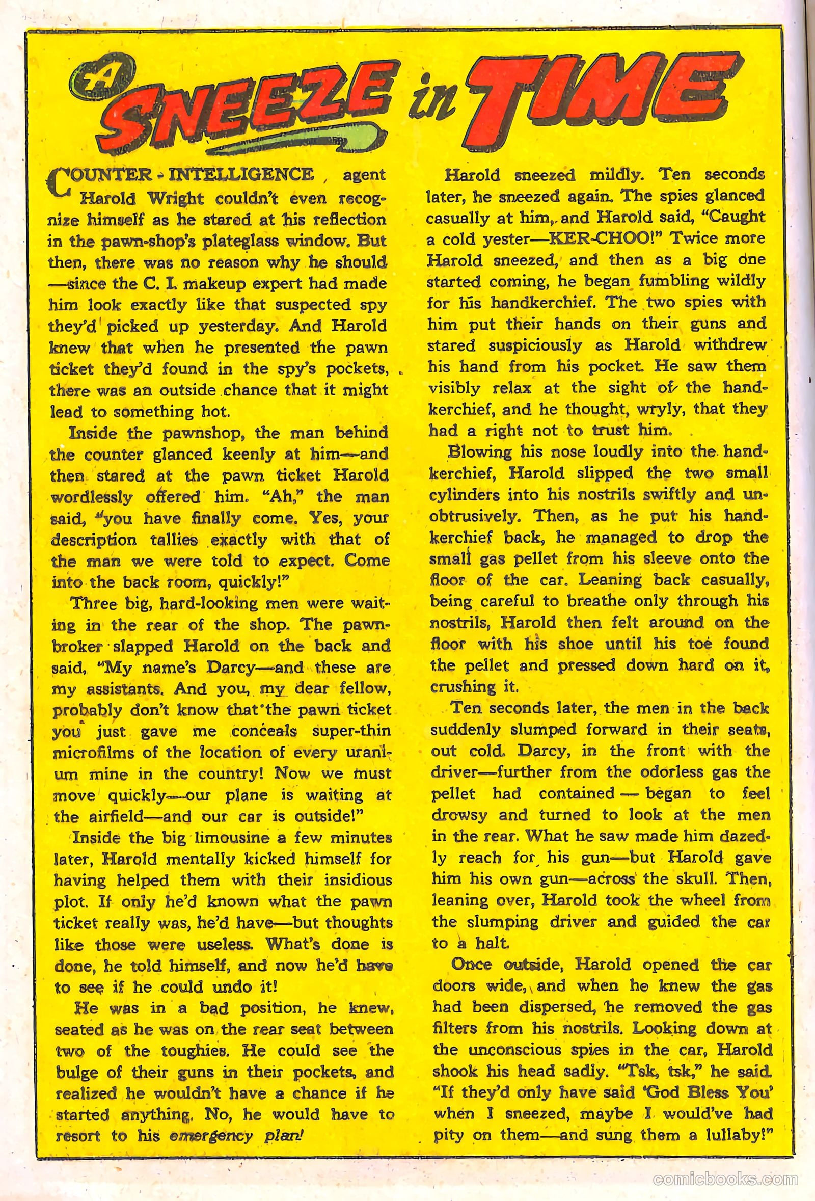 Spy-Hunters #4 (1950) — page 16 of 52