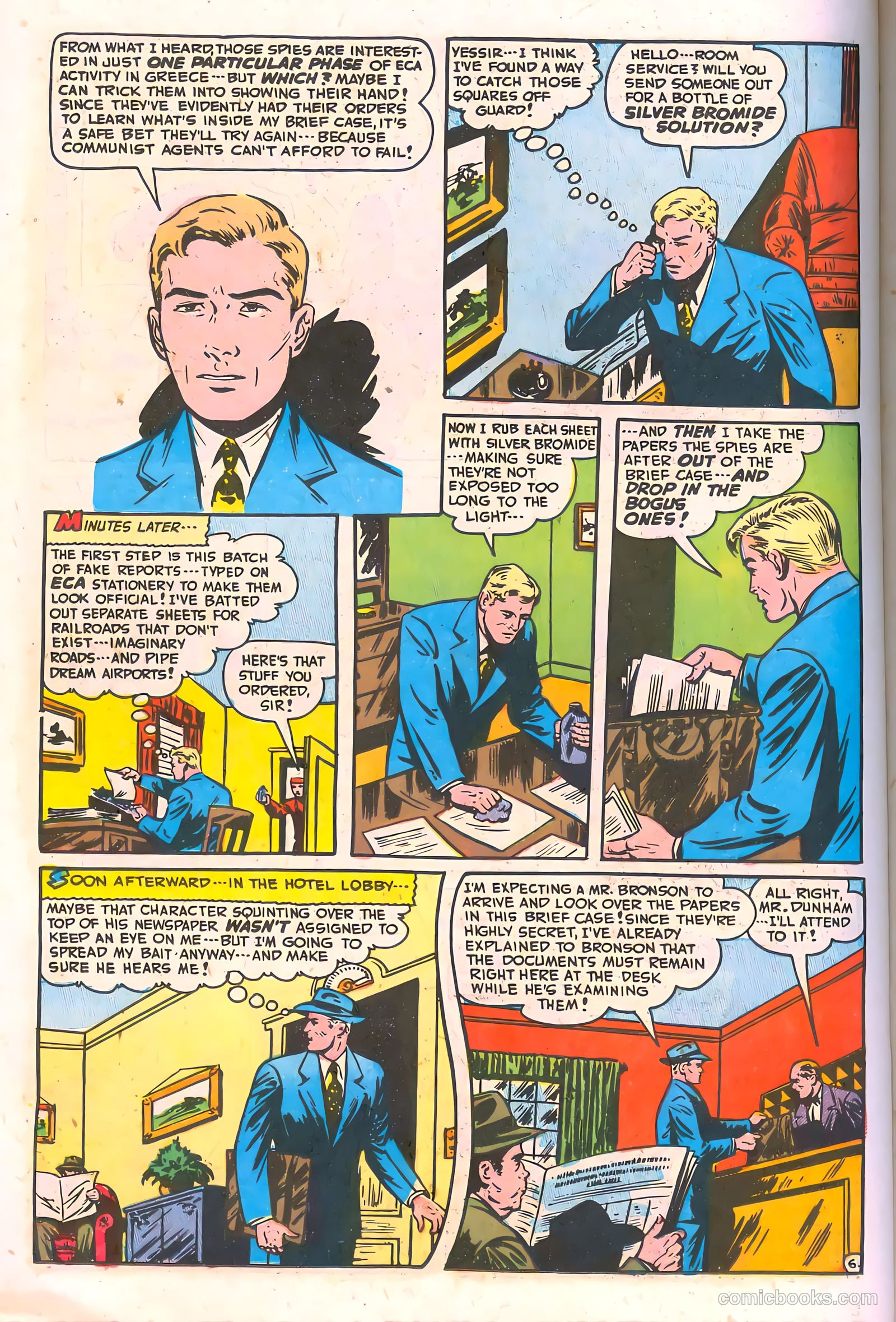 Spy-Hunters #4 (1950) — page 32 of 52