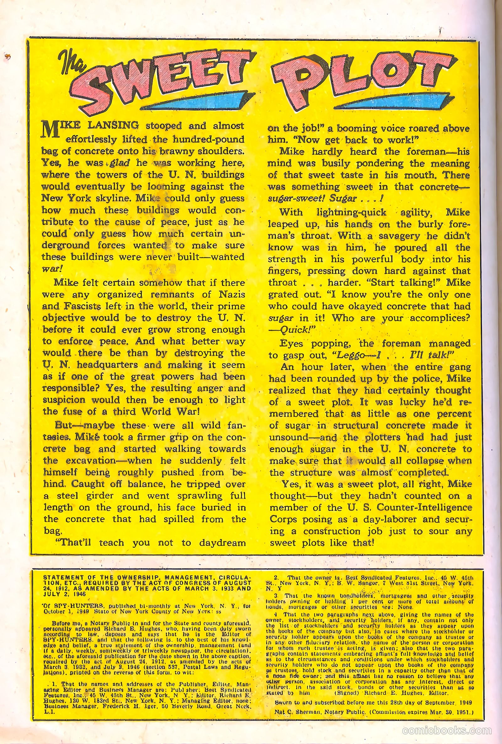 Spy-Hunters #4 (1950) — page 40 of 52