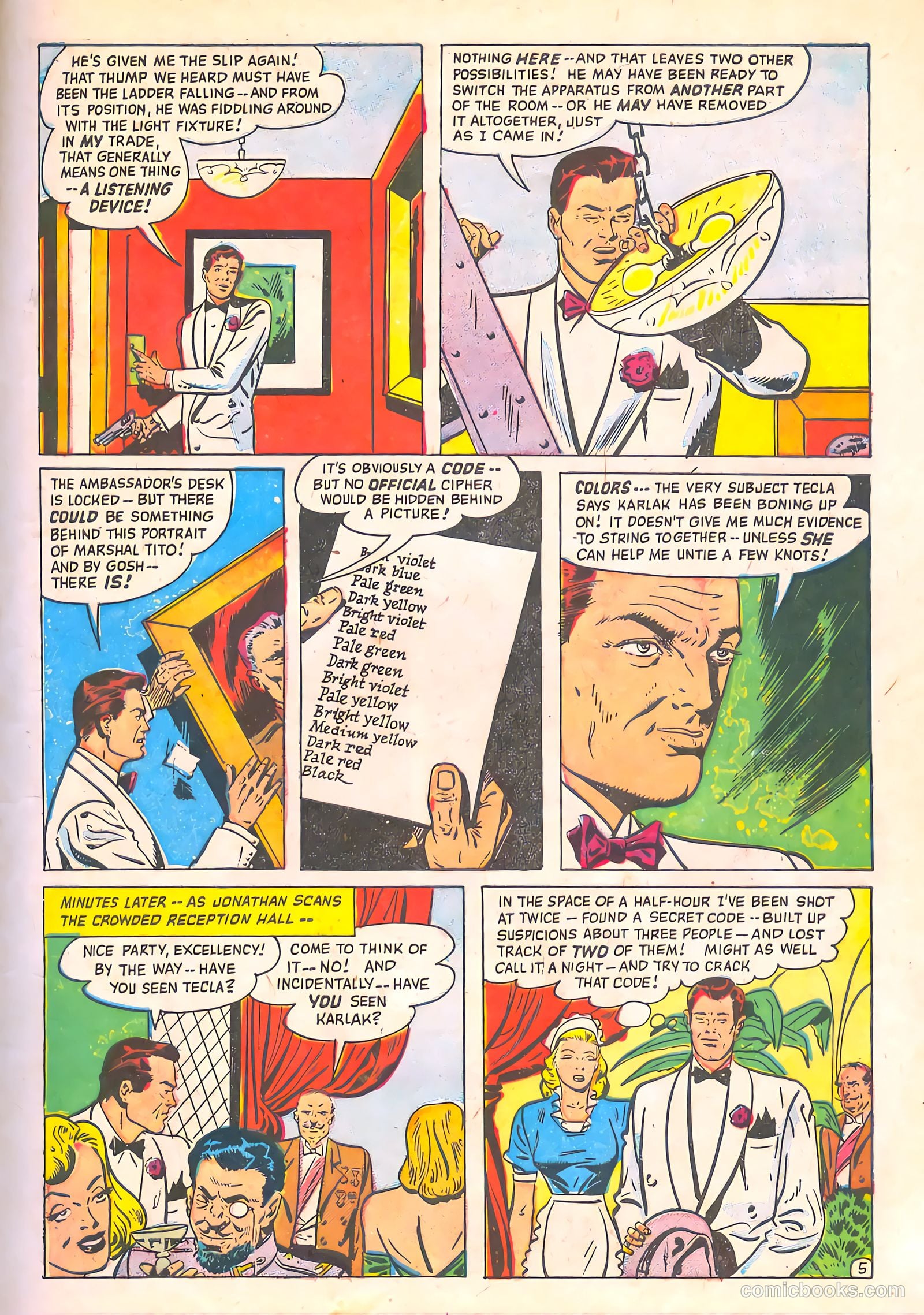 Spy-Hunters #5 (1950) — page 7 of 52