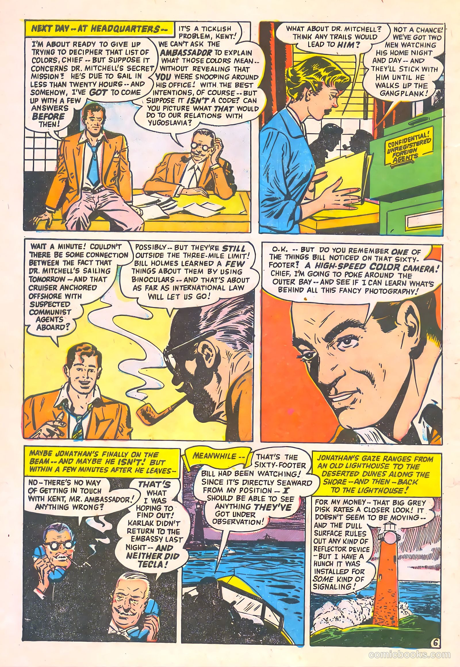 Spy-Hunters #5 (1950) — page 8 of 52