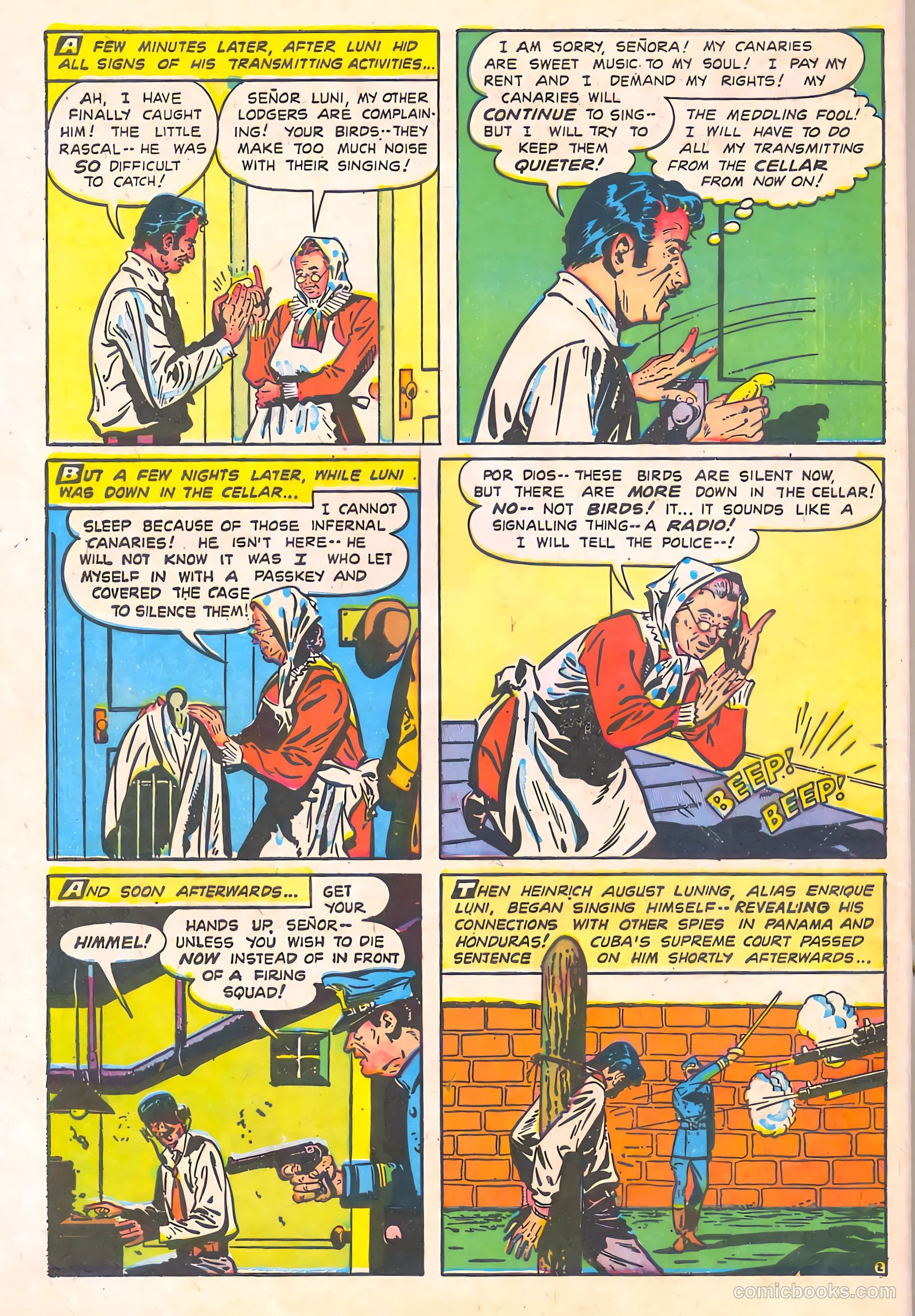 Spy-Hunters #5 (1950) — page 40 of 52