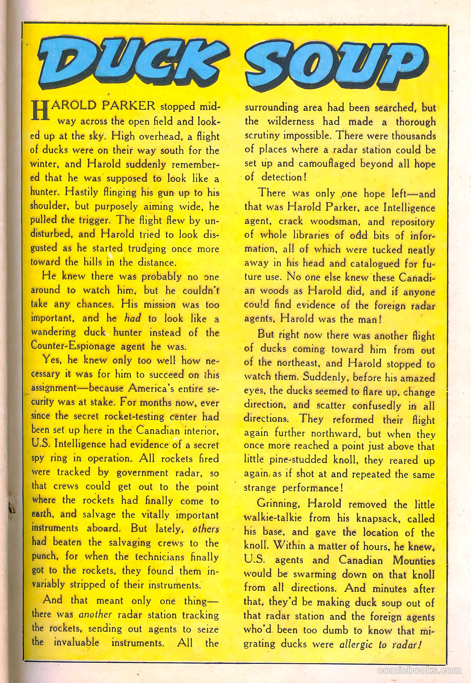 Spy-Hunters #5 (1950) — page 41 of 52