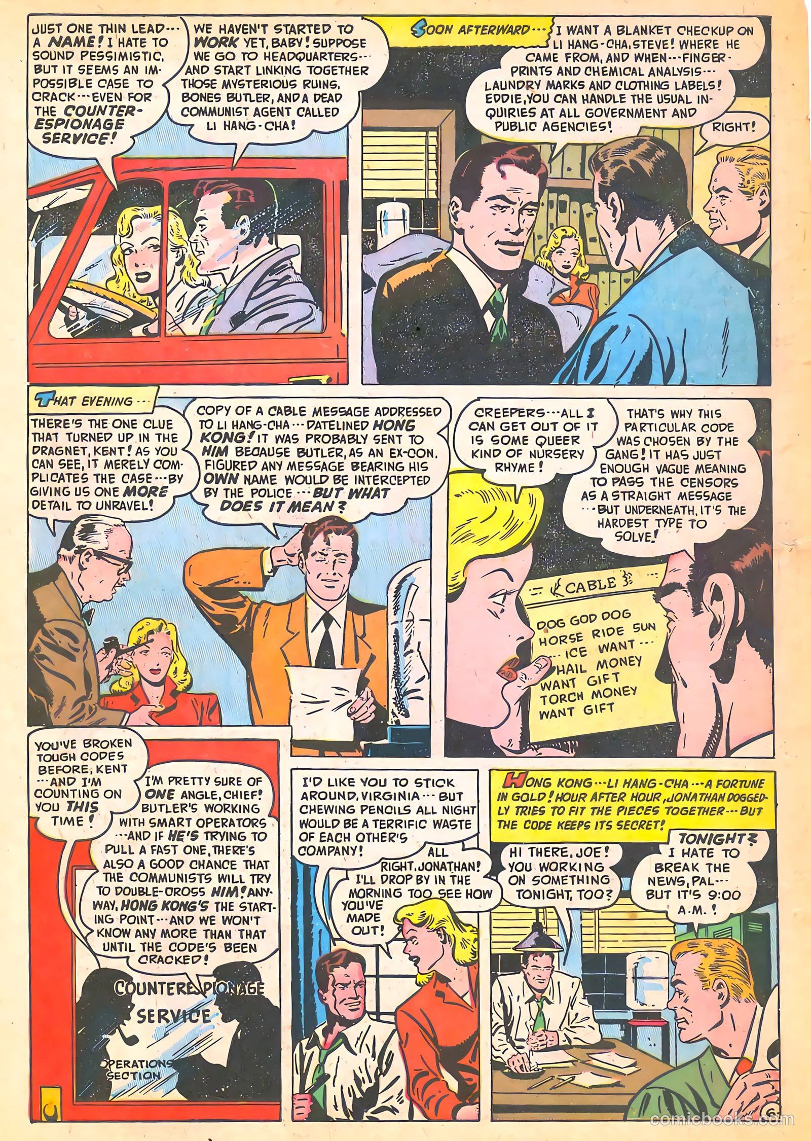 Spy-Hunters #6 (1950) — page 8 of 52