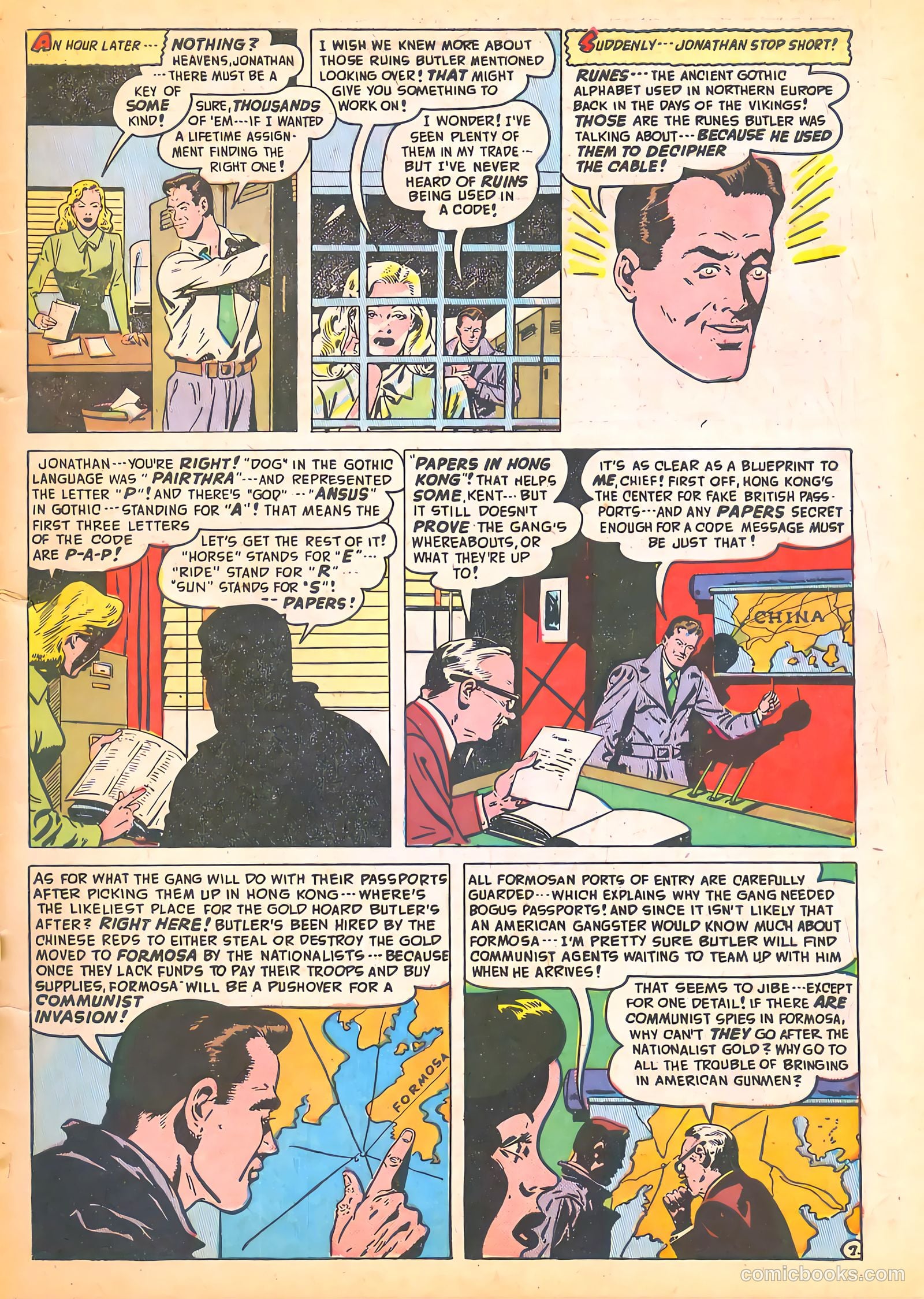 Spy-Hunters #6 (1950) — page 9 of 52