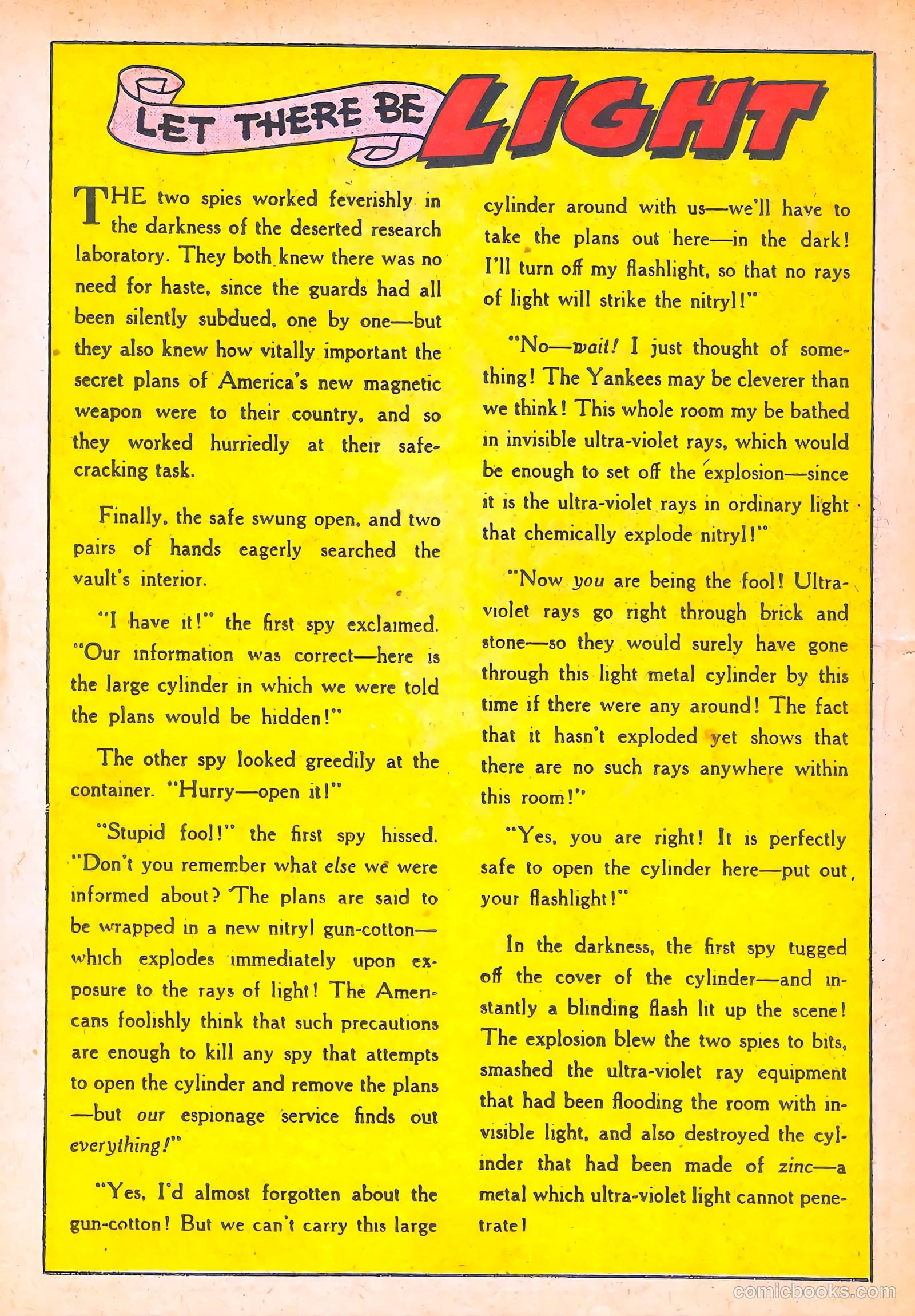 Spy-Hunters #6 (1950) — page 36 of 52