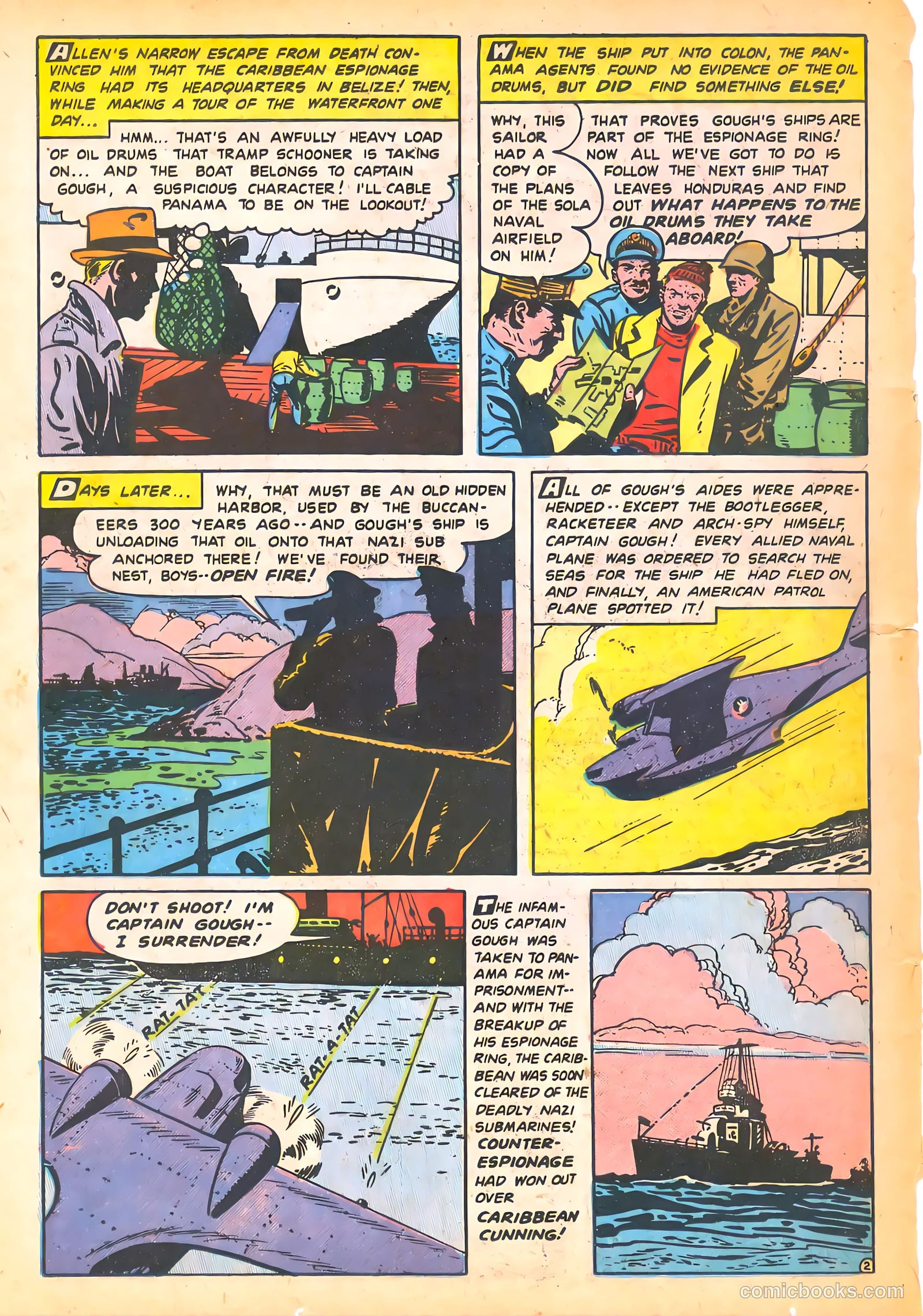 Spy-Hunters #6 (1950) — page 38 of 52