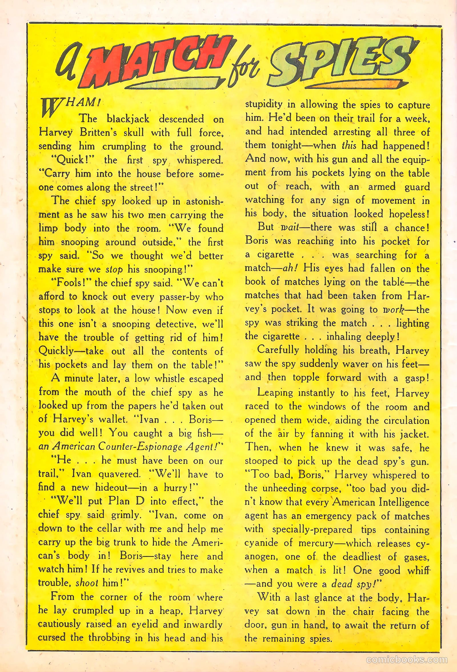 Spy-Hunters #7 (1950) — page 14 of 52