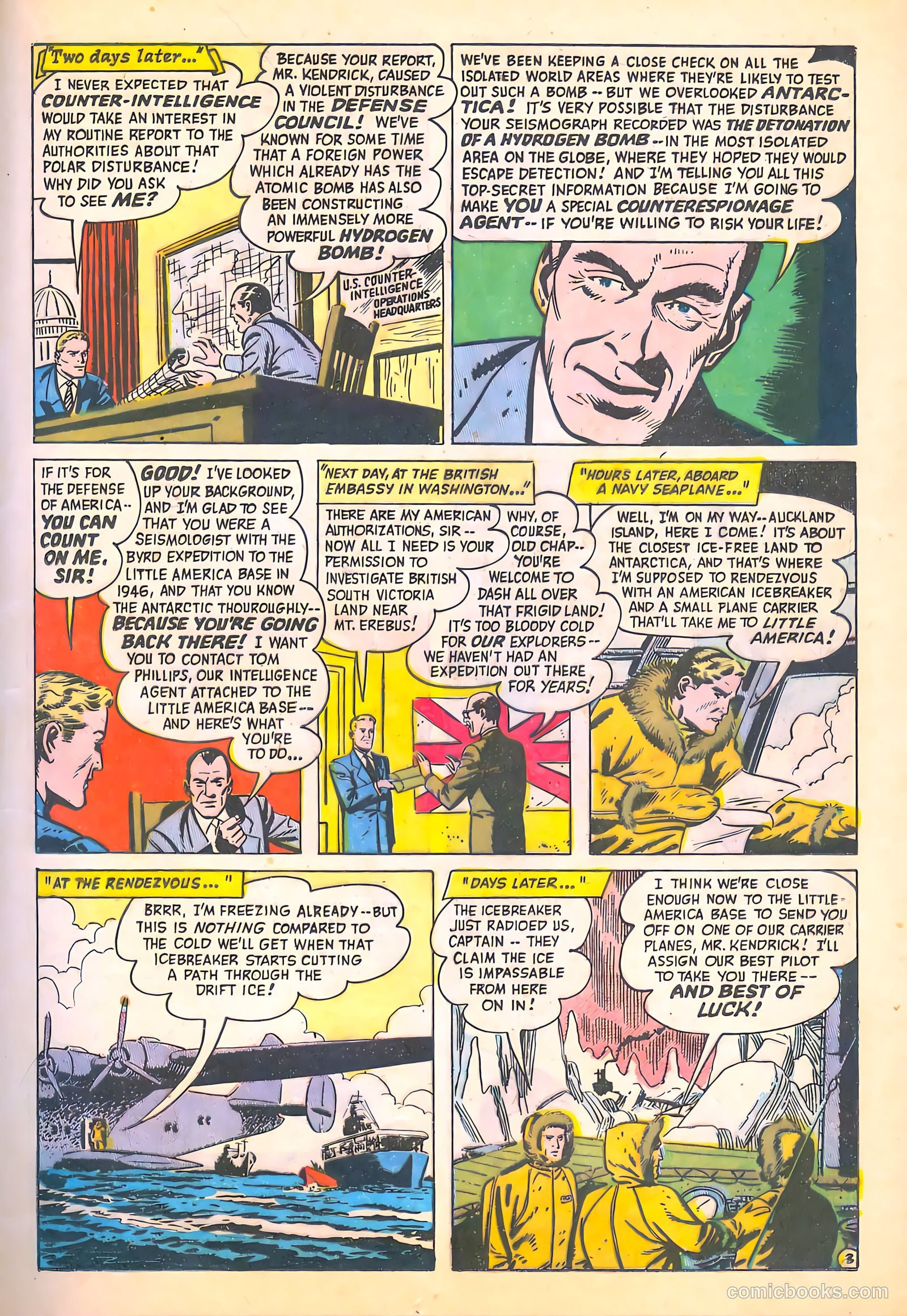 Spy-Hunters #7 (1950) — page 17 of 52