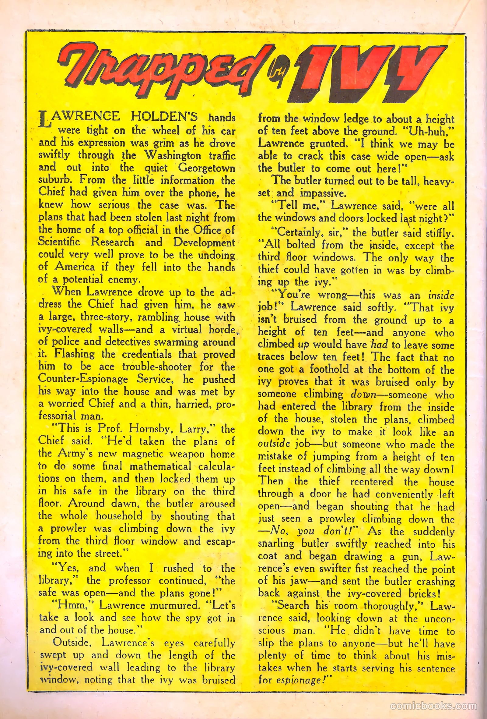 Spy-Hunters #7 (1950) — page 24 of 52